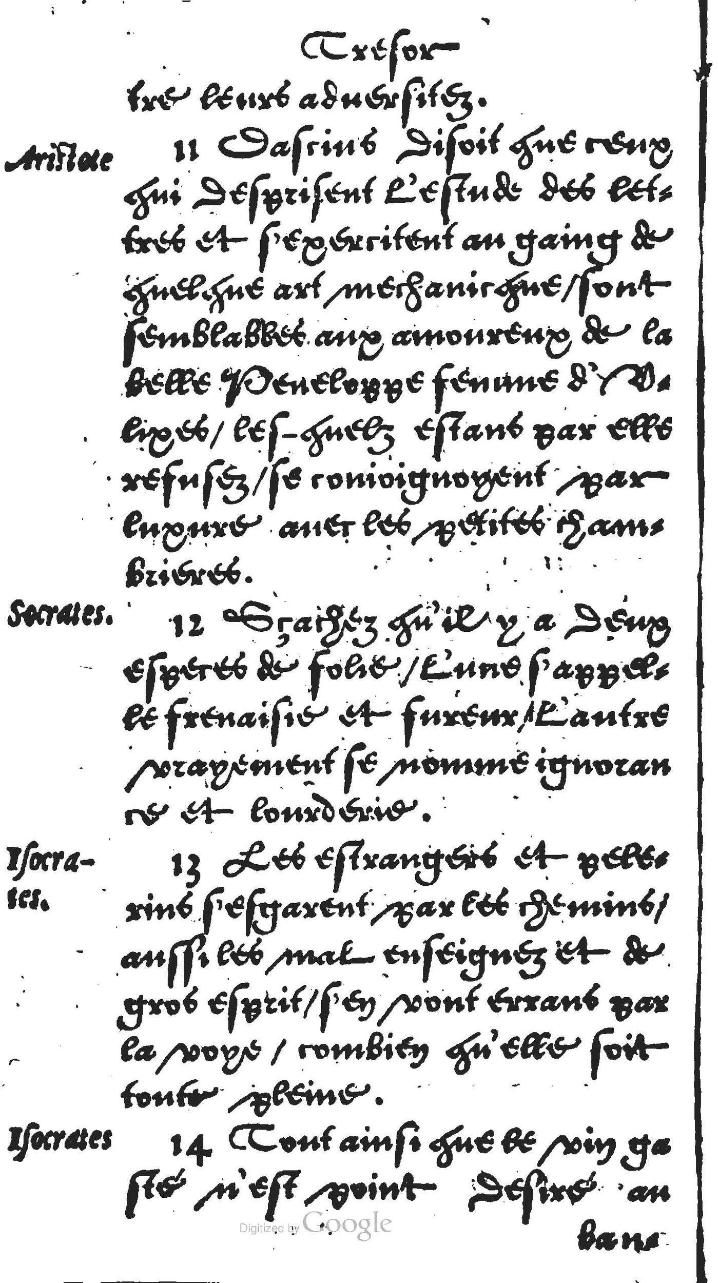1560 - Jean Bellère - Trésor de vertu - Det Kongelige Bibliotek 1560 - Jean Bellère - Trésor de vertu - Det Kongelige Bibliotek