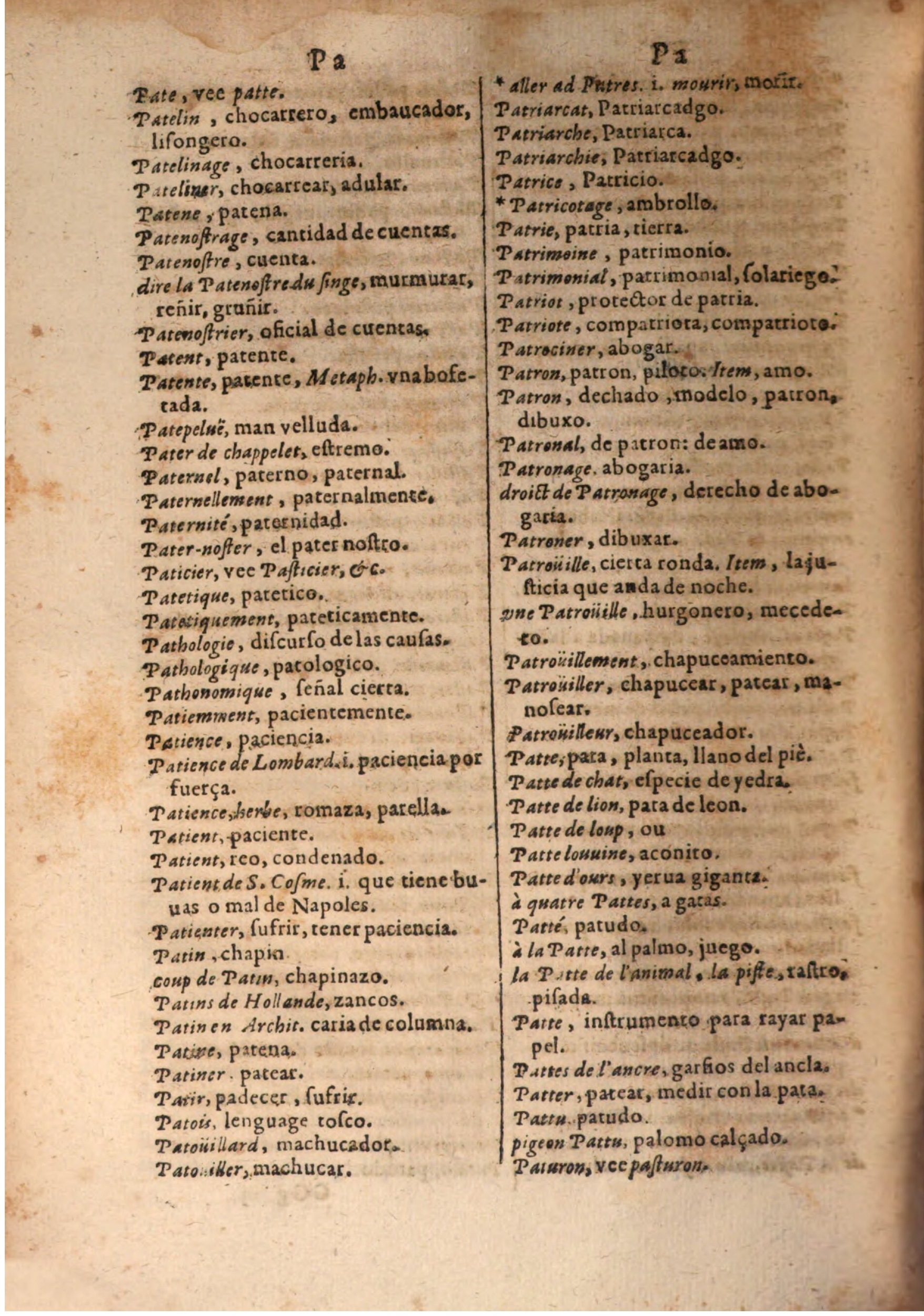 1645 - A. de Sommaville et A. Courbé - Trésor des deux langues espagnole et française (Seconde partie) - BSB Munich