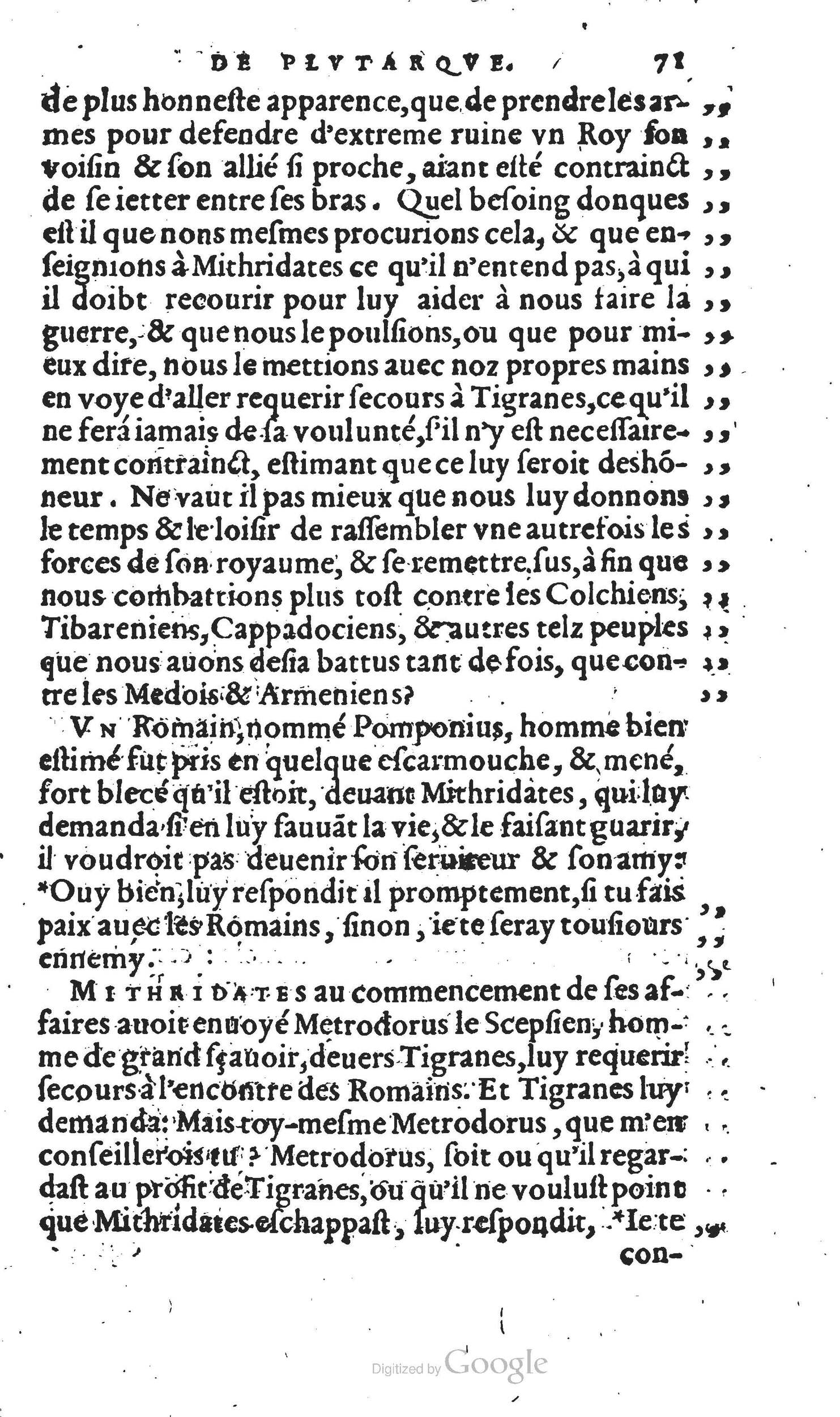 1567 - Willem Silvius - Trésor des vies de Plutarque - Anvers Musée Plantin-Moretus