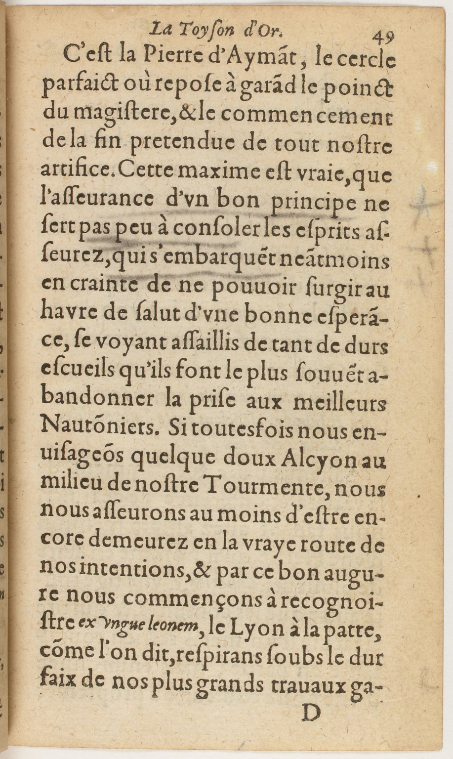1612 - Charles Sevestre - Toison d’or ou la fleur des Trésors - BnF
