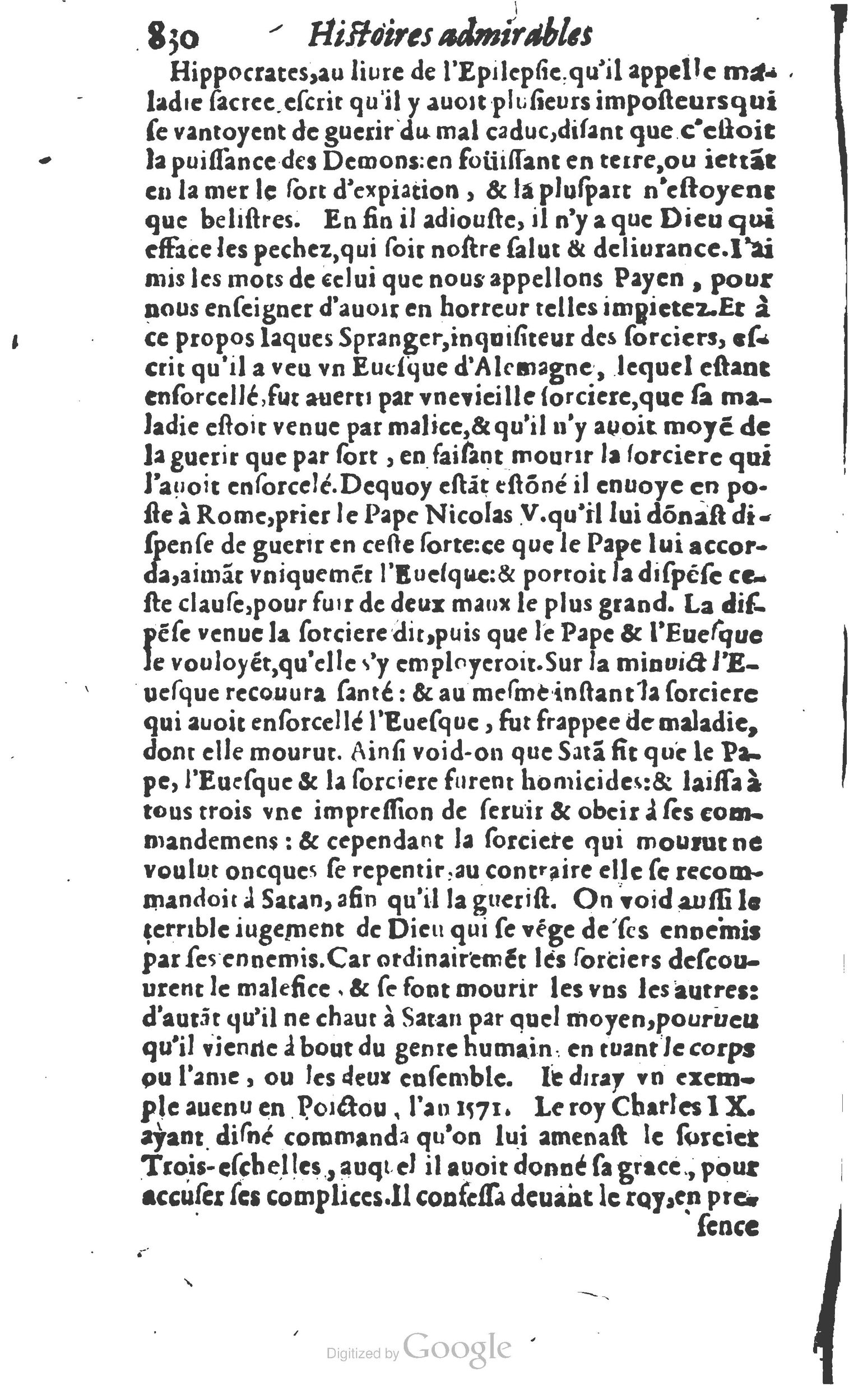 1610 - Paul Marceau - Trésor d’histoires admirables et mémorables - Princeton