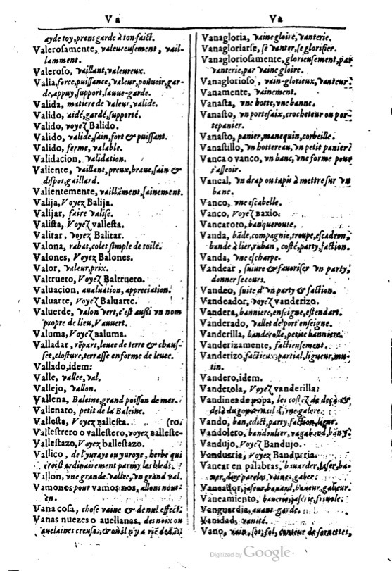 1616 - Veuve Marc Orry - Trésor des deux langues espagnole et française (Première et Seconde parties) - BM Lyon