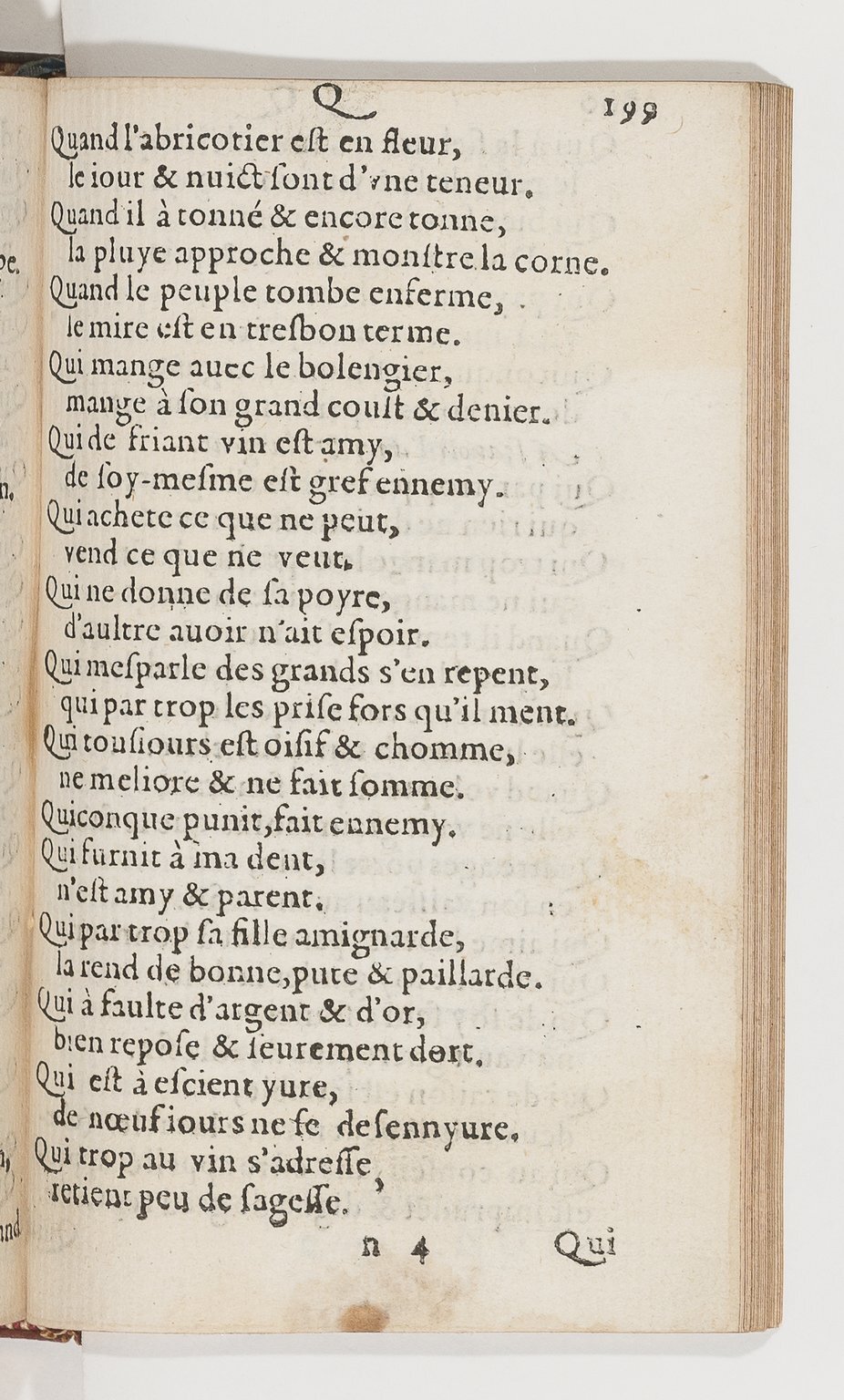 1577 - Jean d’Ogerolles - Trésor de sentences dorées - BnF Arsenal