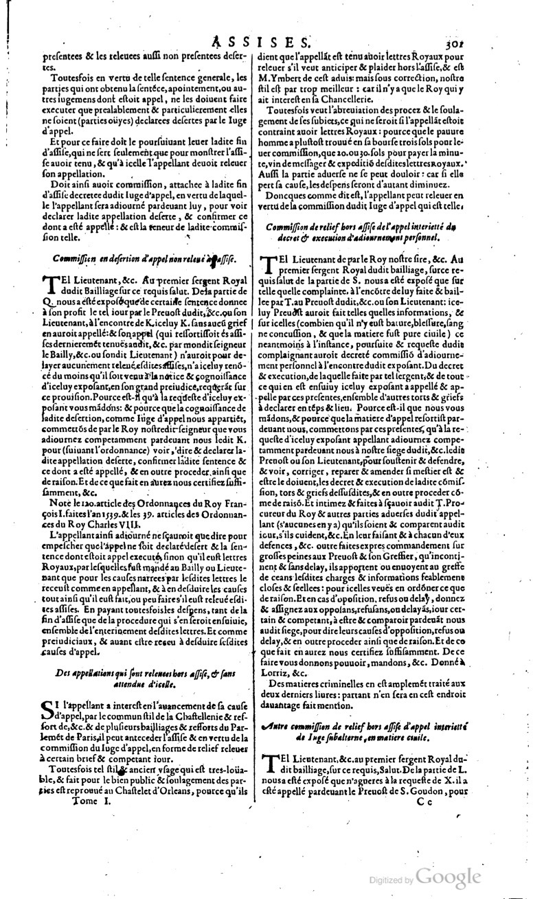 1629 - Veuve Nicolas Buon - Trésor du droit français (29620 T. 1) - BM Lyon