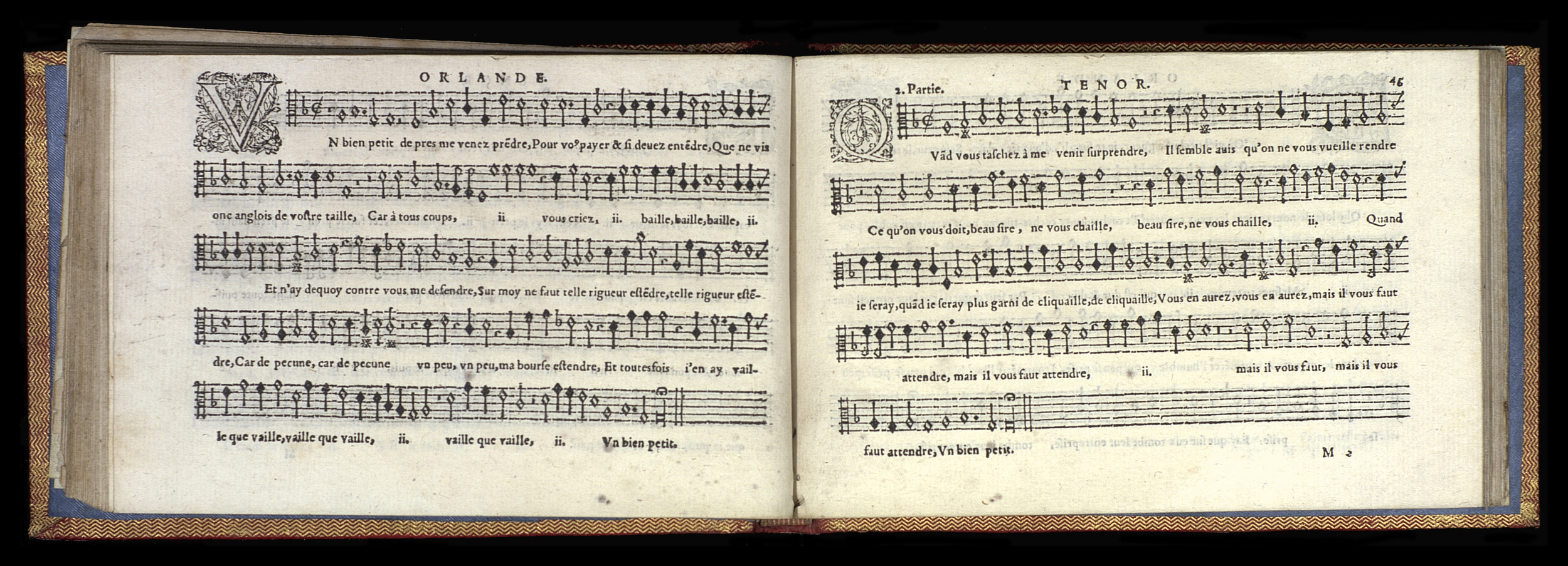 1582 - [Pierre de Saint-André] - Trésor de musique d’Orlande de Lassus Tenor - Mons