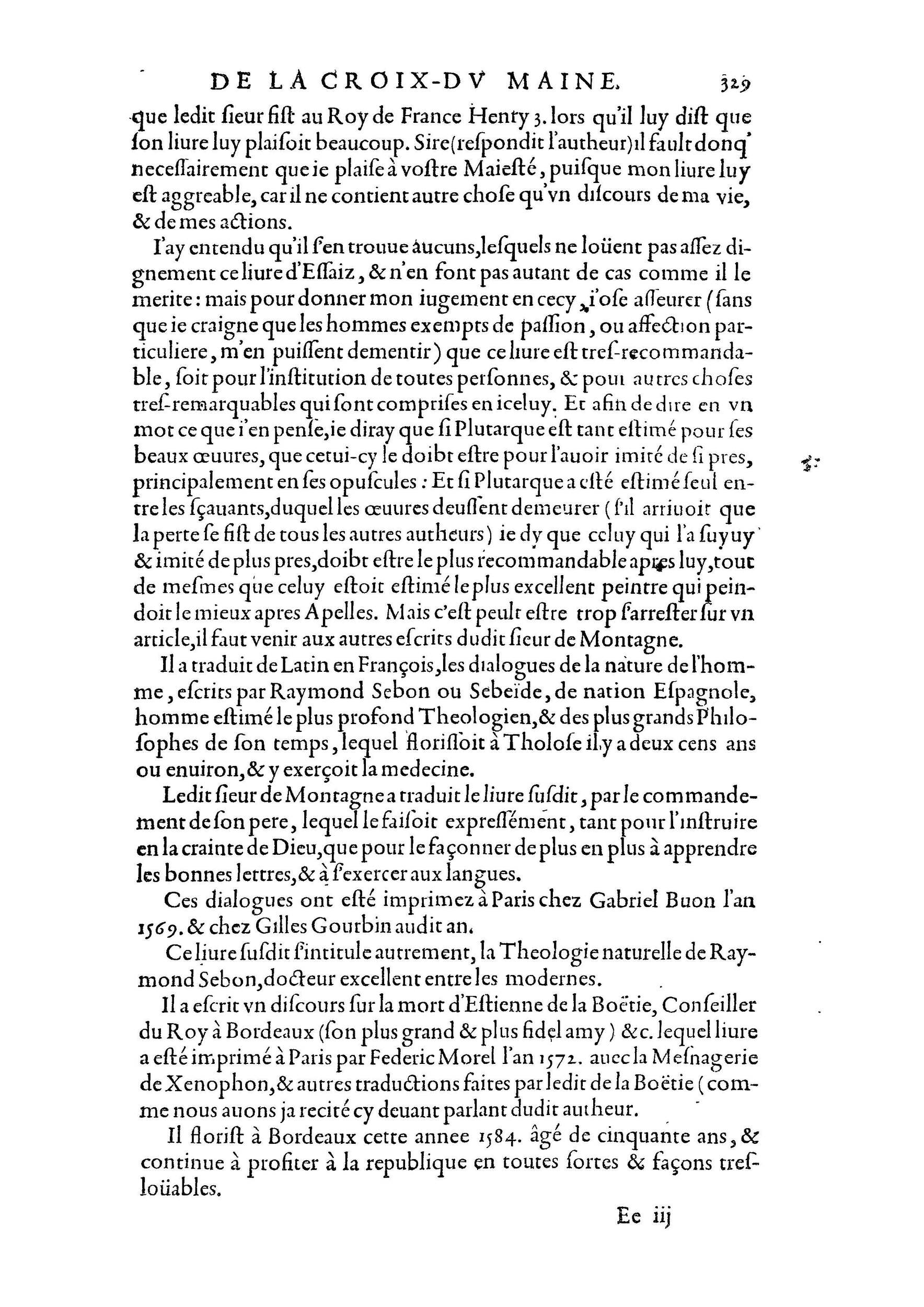 1584 - Abel L&#039;Angelier - Bibliothèques françaises - BnF