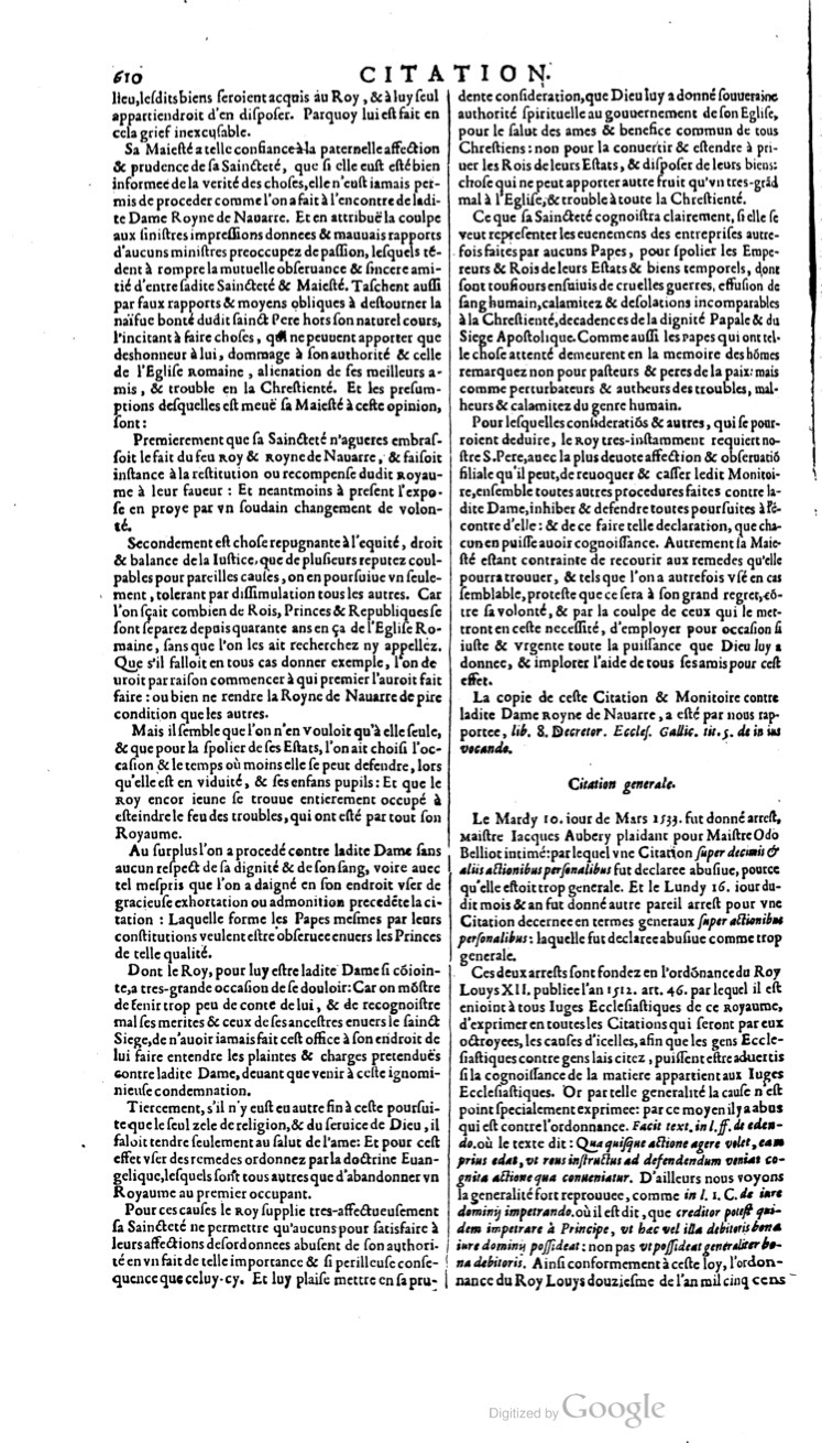 1629 - Veuve Nicolas Buon - Trésor du droit français (21754 T. 1) - BM Lyon