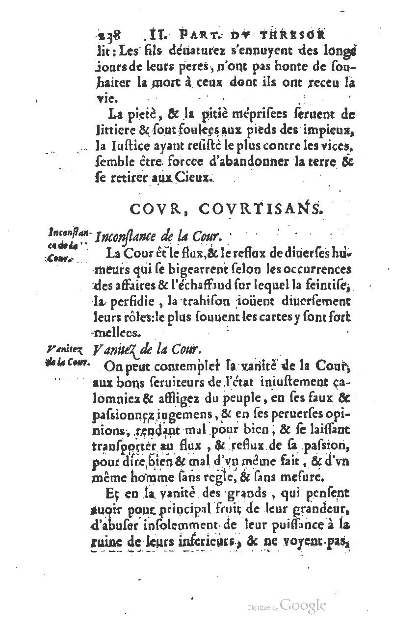 1610 - Louis Coste - Trésor de l’éloquence française (Seconde partie) - BM Lyon