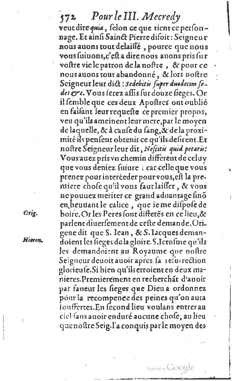 1607 - Nicolas Du Fossé - Trésor quadragésimal - T 01 - BM Lyon