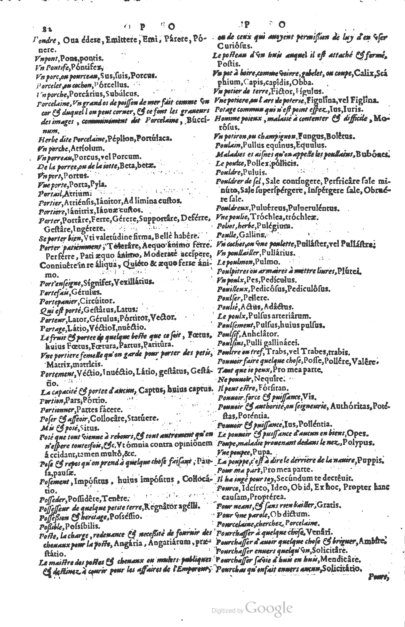 1578 - Louis Cloquemin - Trésor des mots et traits français - BSB Munich