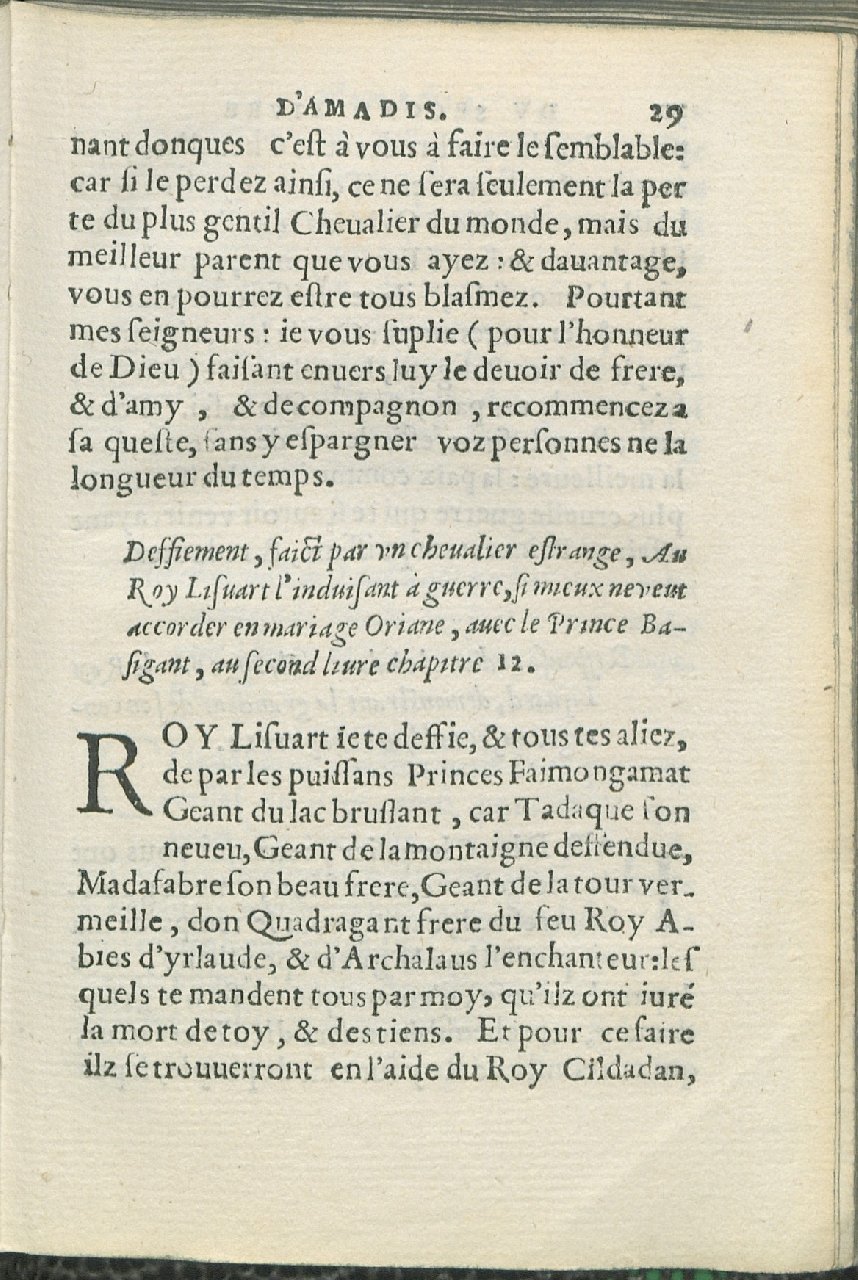 1559 - Pierre Regnard - Trésor des Amadis - Det KLG Copenhague