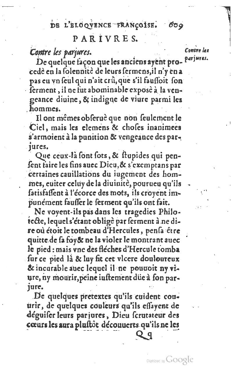 1610 - Louis Coste - Trésor de l’éloquence française (Seconde partie) - BM Lyon