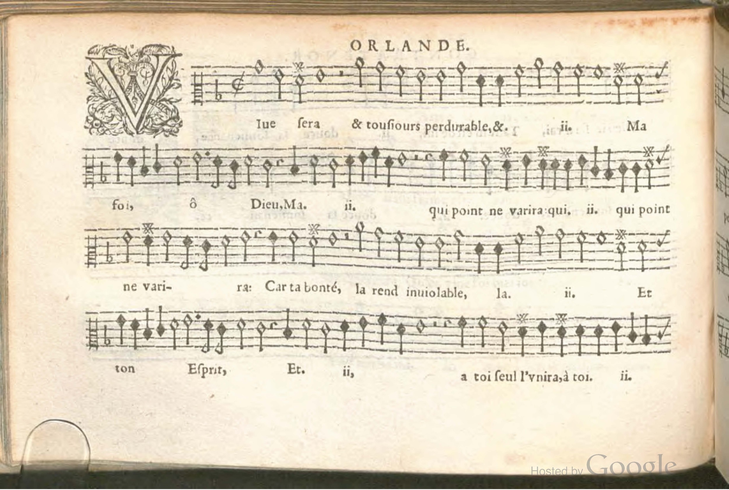 1576 - [Pierre de Saint-André] - Trésor de musique d’Orlande de Lassus Contratenor - BSB Munich