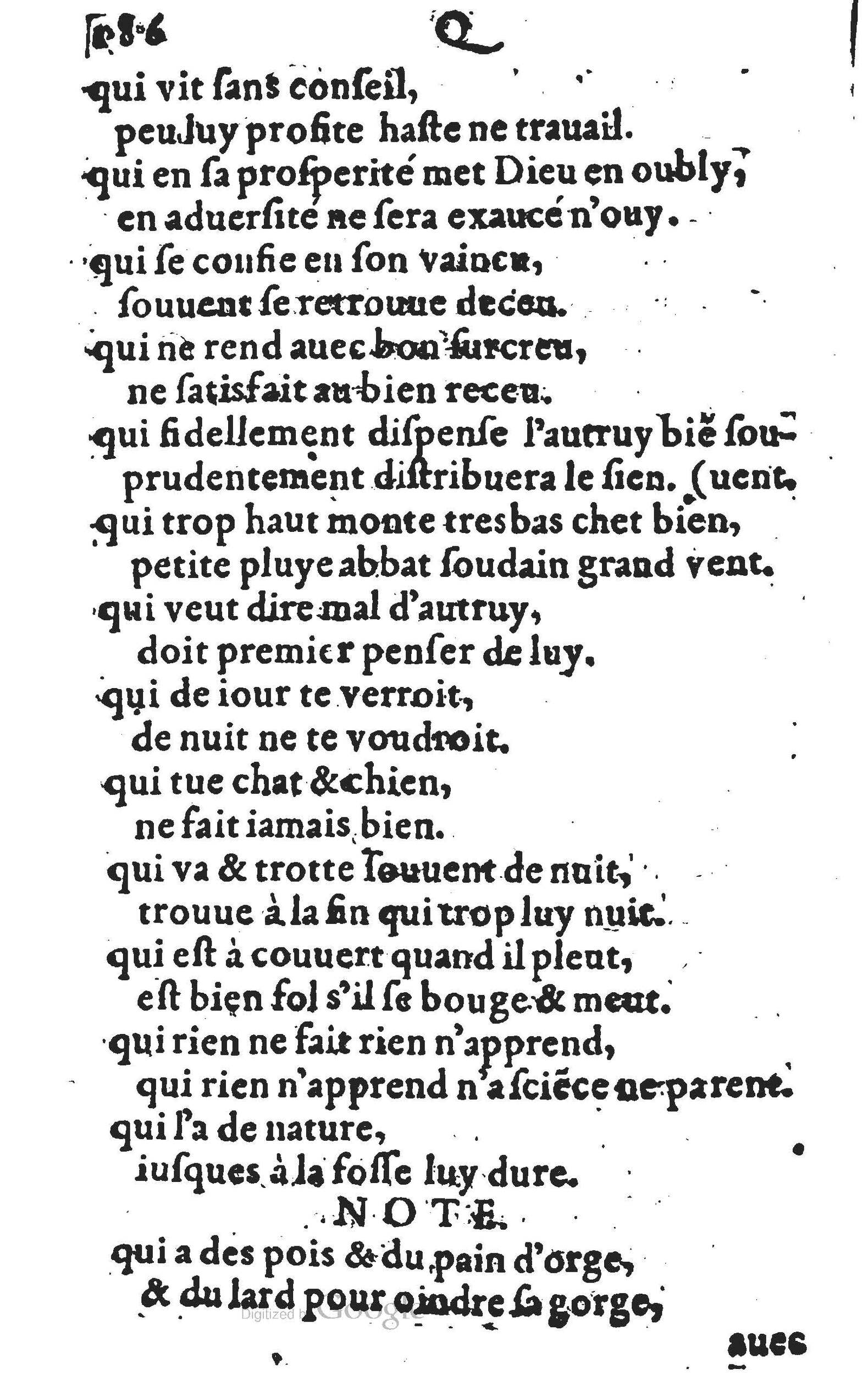 1578 - Nicolas Lescuyer - Trésor des sentences dorées - UGent