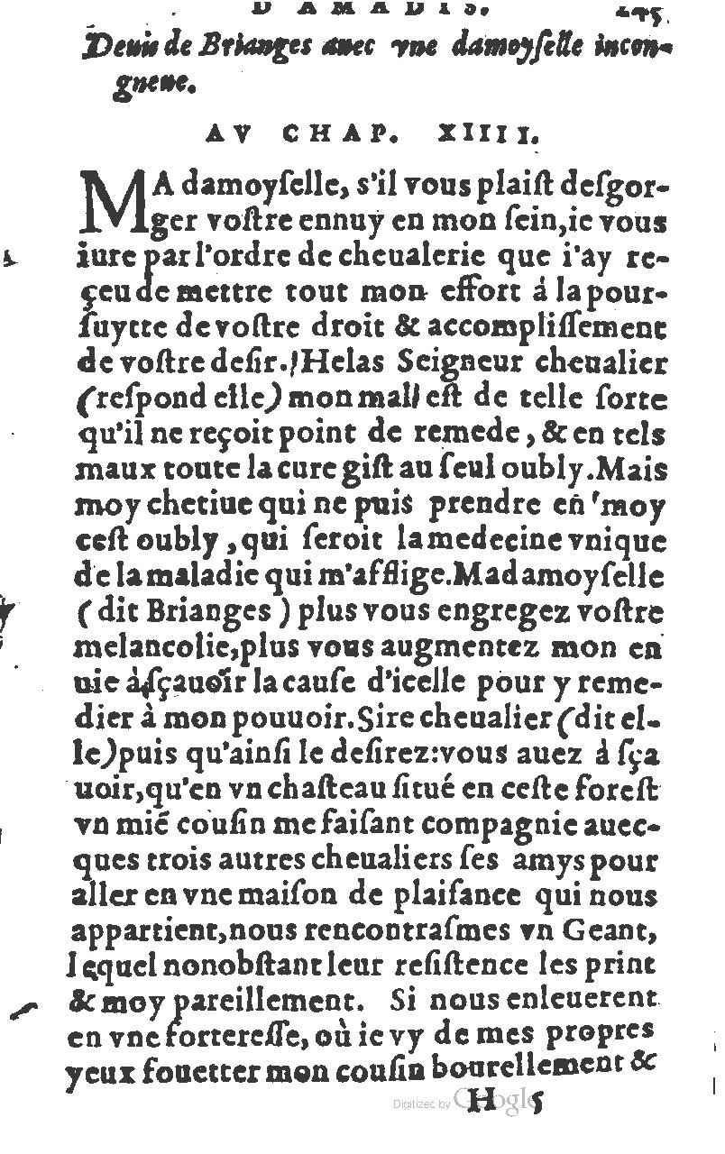 1582 - Jean Huguetan - Trésor des Amadis T. 1 - BM Lyon 1582 - Jean Huguetan - Trésor des Amadis T. 1 - BM Lyon