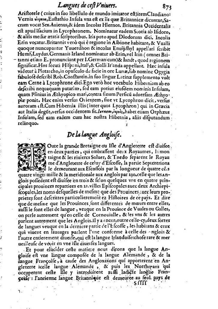 1613 - Matthieu Berjon - Trésor de l’histoire des langues de cet univers - BM Lyon
