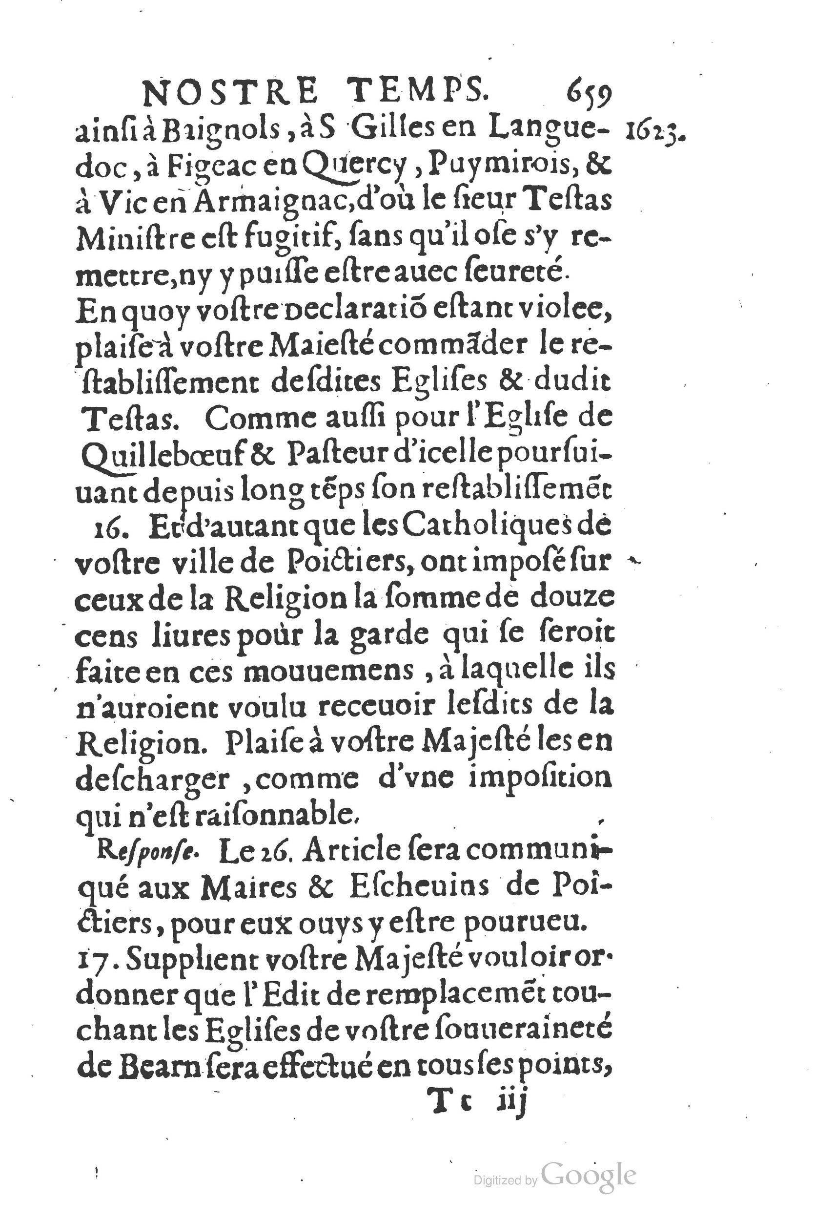 1626 - Joseph Bouillerot - Trésor de l’histoire générale de notre temps - BSB Munich