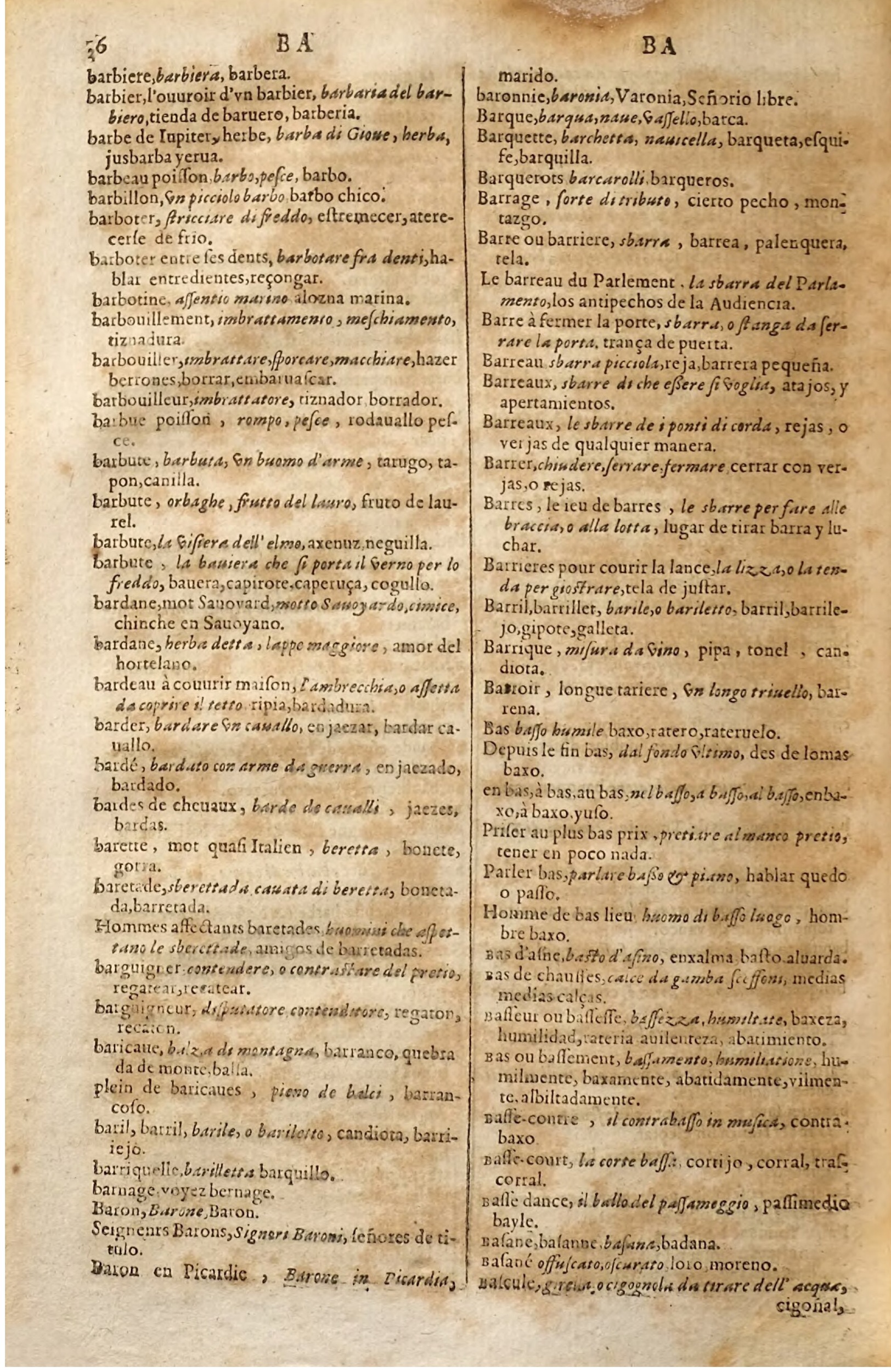 1627 - Jacques Crespin - Trésor des trois langues (Seconde partie) - Regensburg