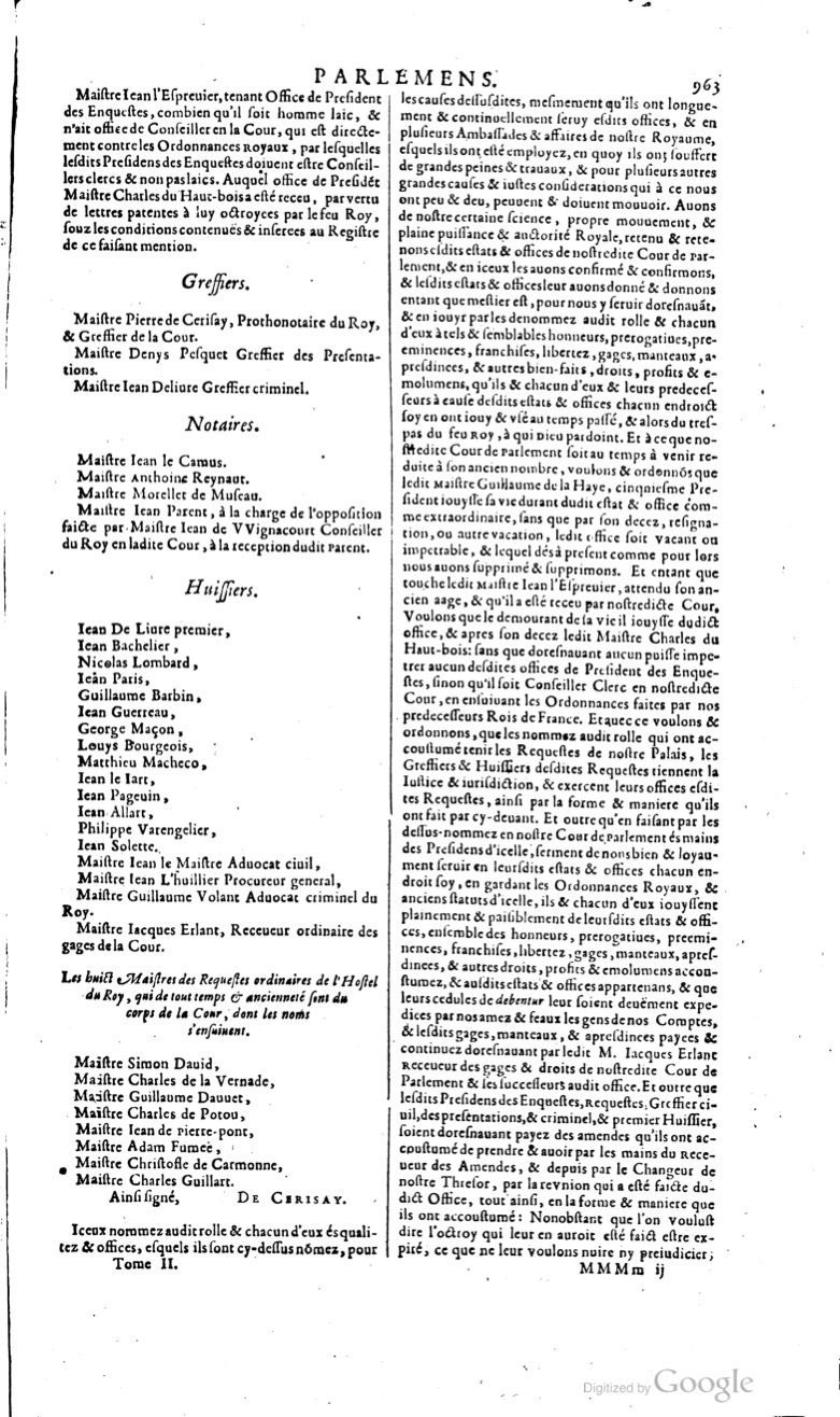 1629 - Veuve Nicolas Buon - Trésor du droit français (29620 T. 2) - BM Lyon