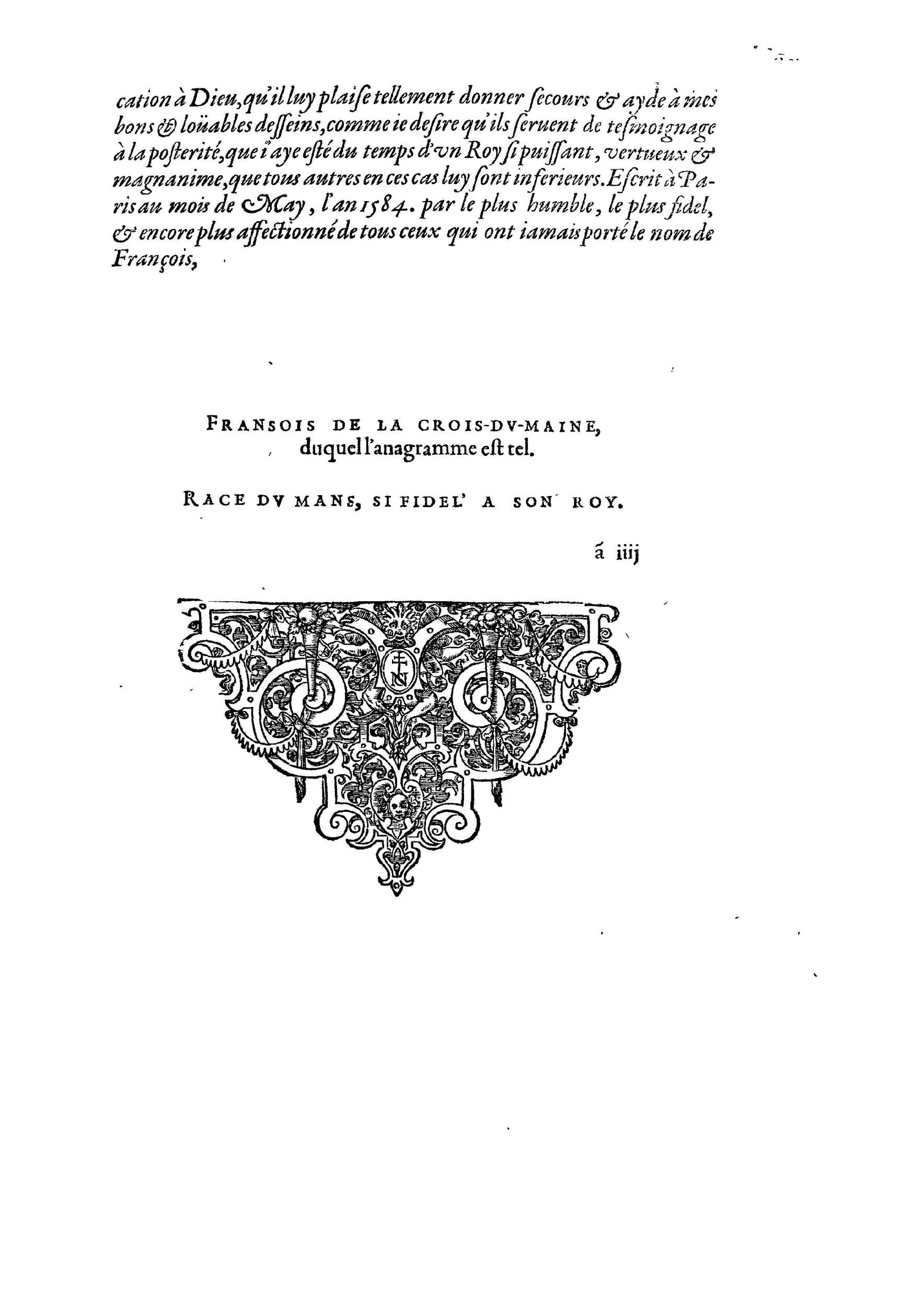 1584 - Abel L&#039;Angelier - Bibliothèques françaises - BnF