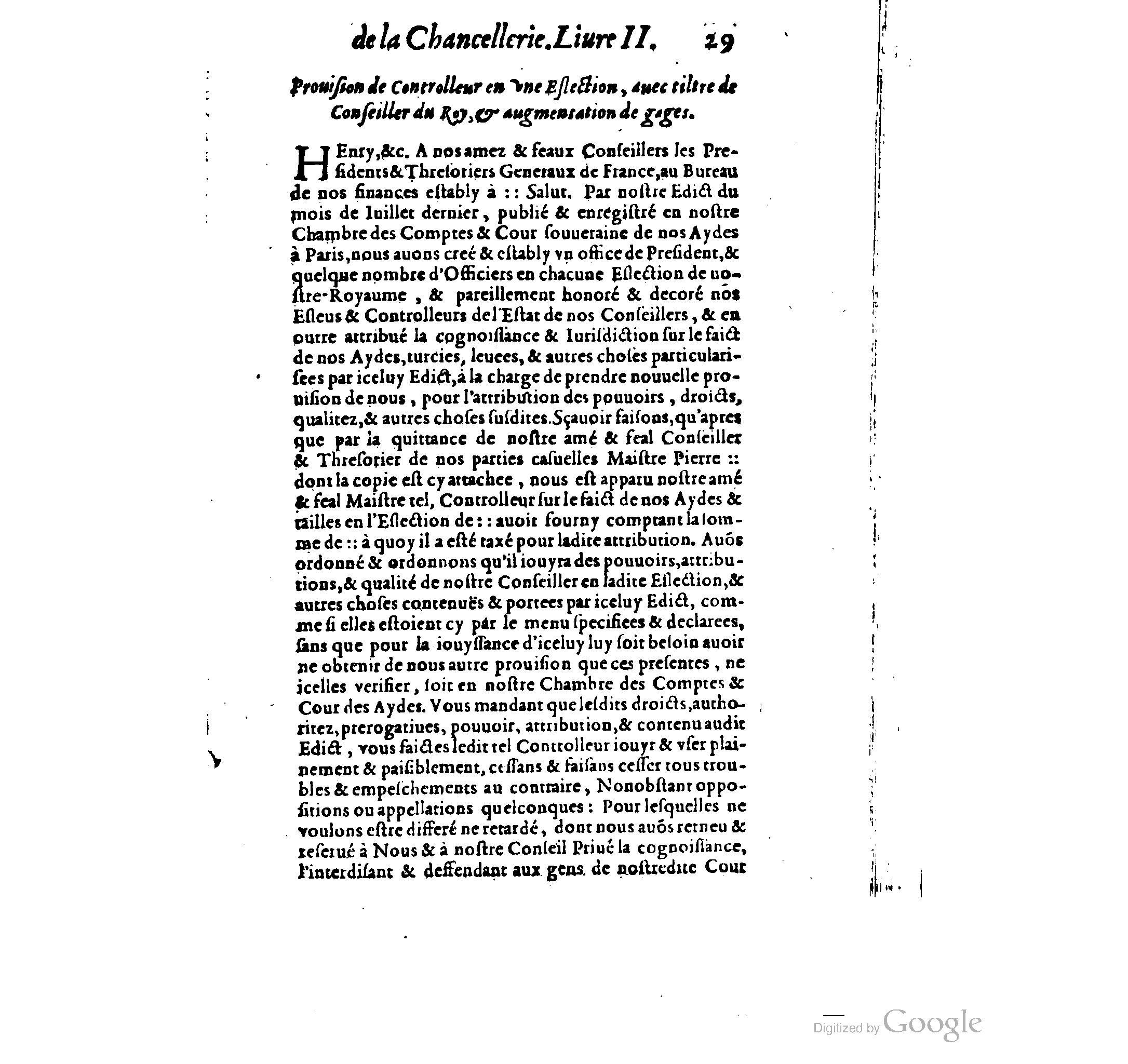 1614 - Jean Richer - Trésor du nouveau style et protocole de la chancellerie de France - BSB Munich