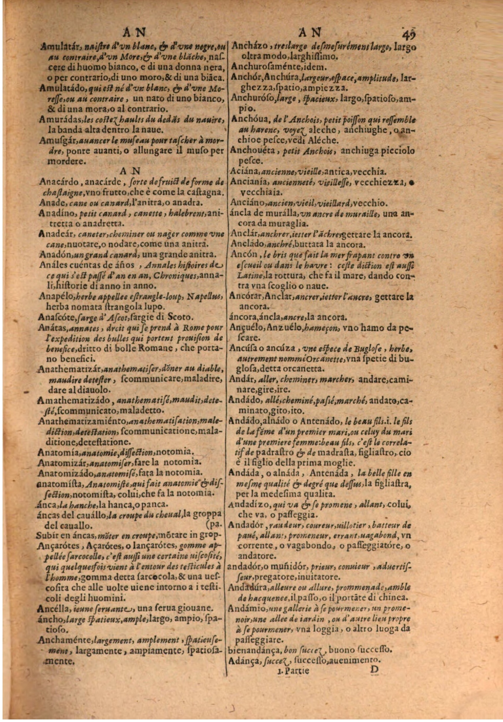 1606 - Samuel Crespin - Thresor des trois langues, francoise, italiene et espagnolle - BSB Munich 1606 - Samuel Crespin - Thresor des trois langues, francoise, italiene et espagnolle - BSB Munich