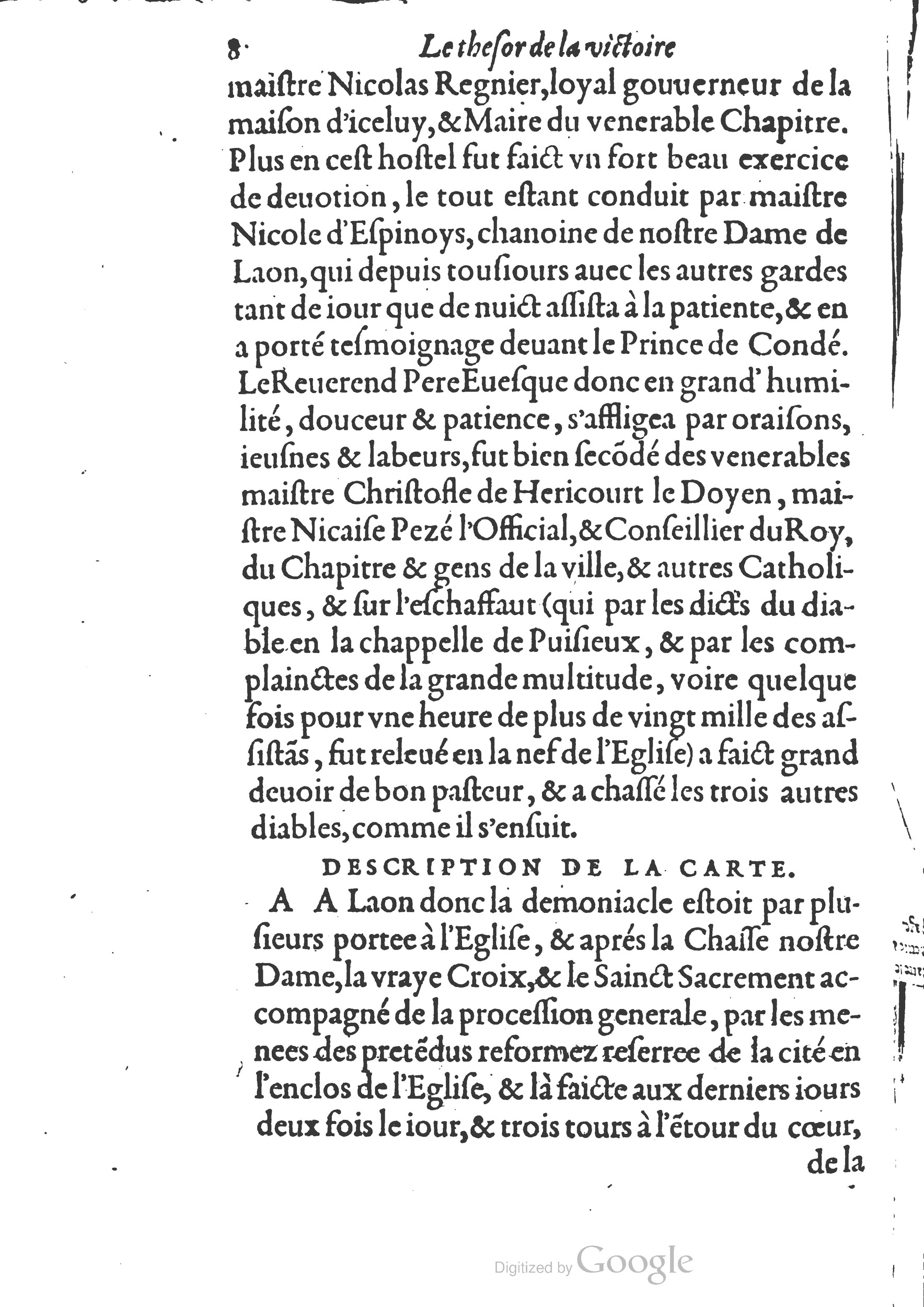 1578 - Nicolas Chesneau - Trésor et entière histoire de la triomphante victoire du corps de Dieu sur l’esprit malin - British Library 1578 - Nicolas Chesneau - Trésor et entière histoire de la triomphante victoire du corps de Dieu sur l’esprit malin - British Library