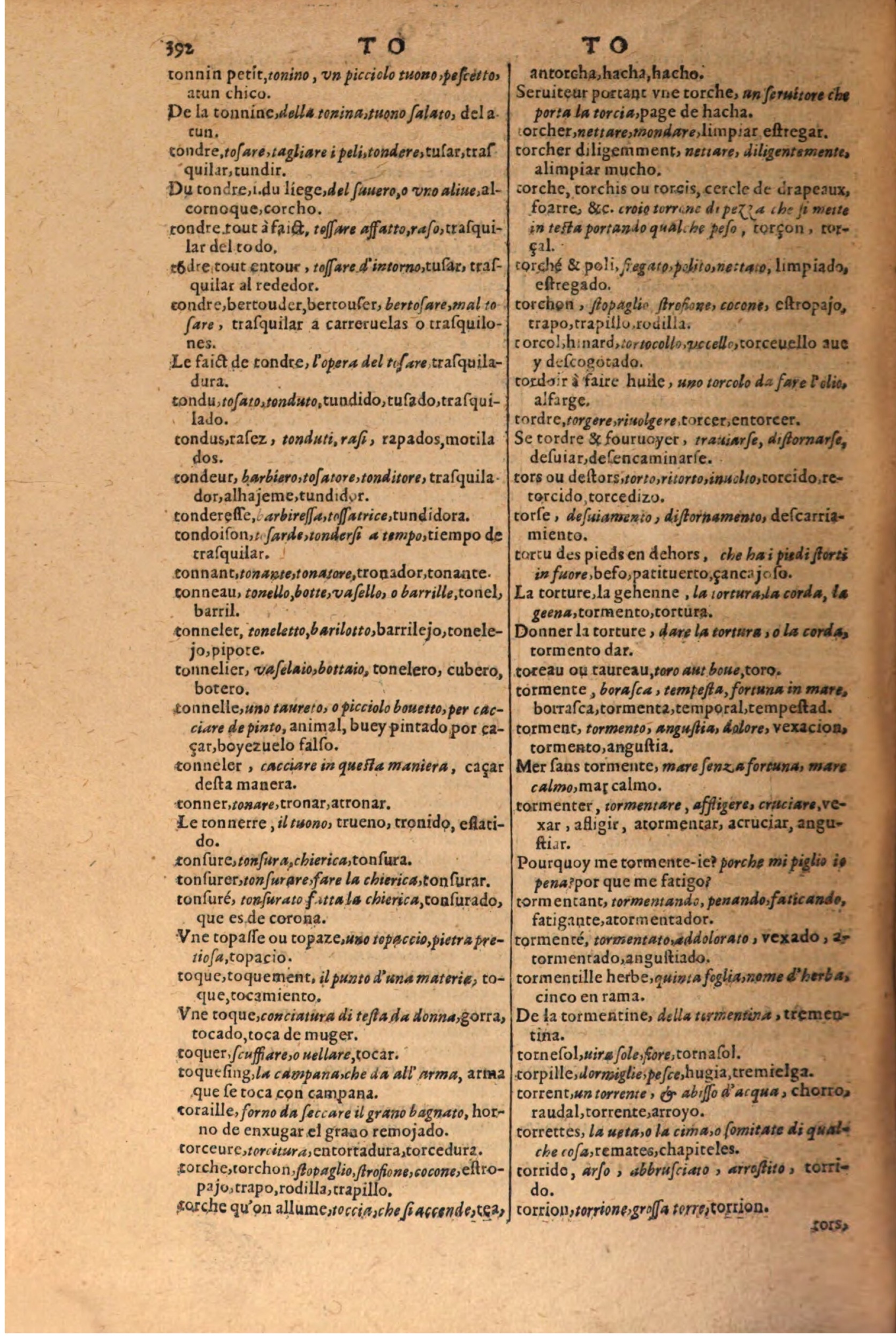 1616 - Pierre de la Rovière - Trésor des trois langues (Seconde partie) - BSB Munich