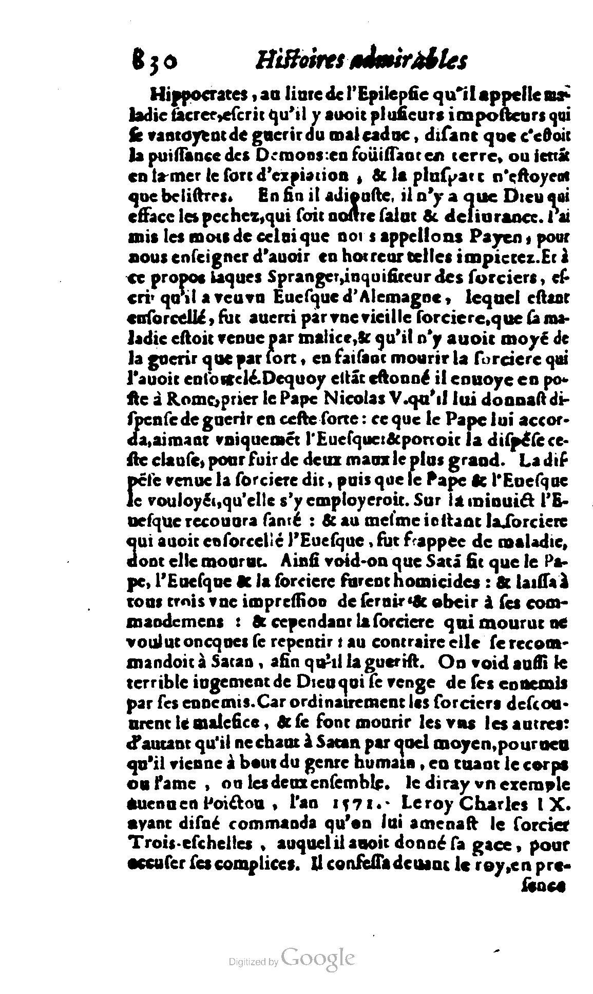 1620 - Samuel Crespin - Trésor d’histoires admirables et mémorables - BCU Lausanne
