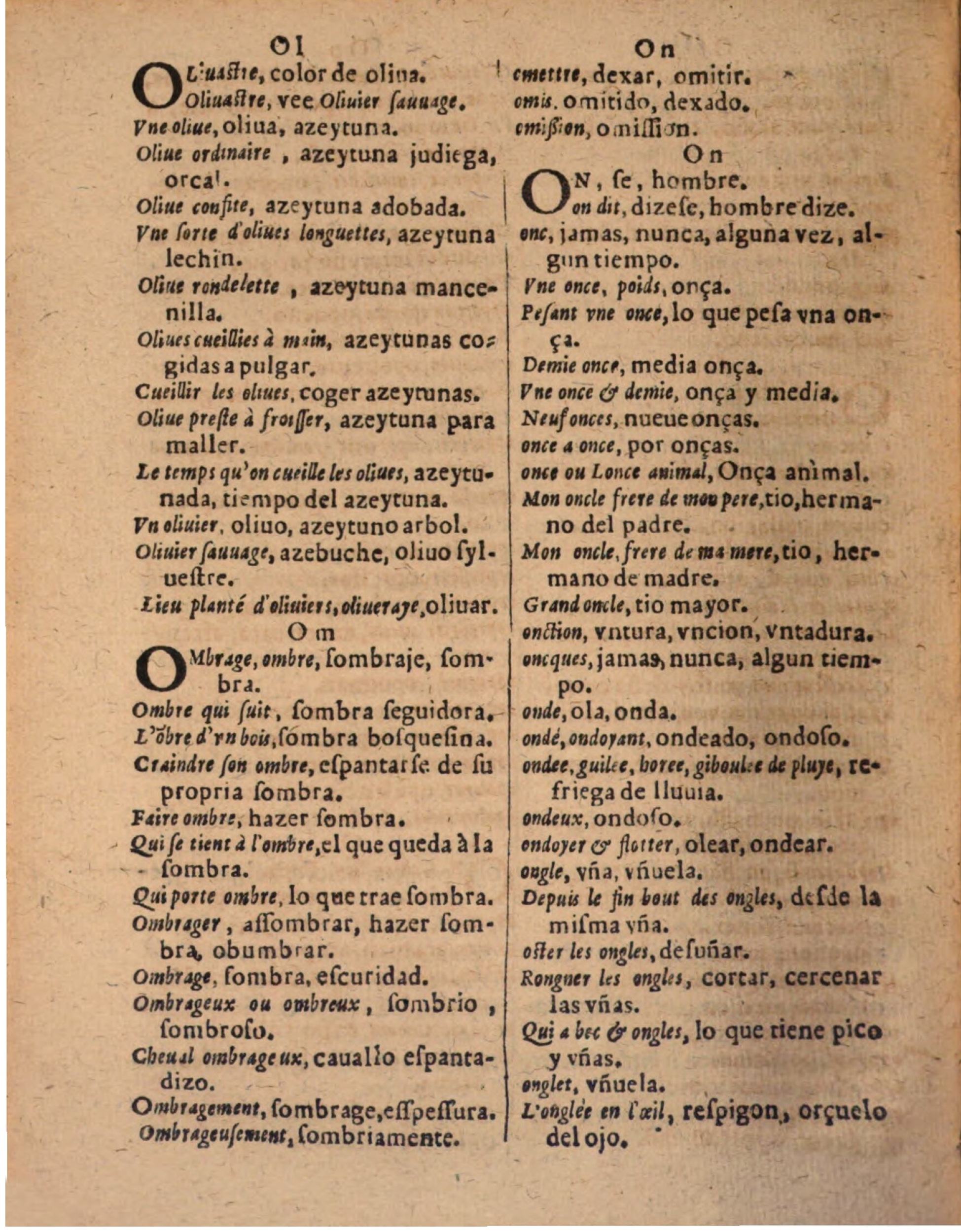 1624 - Hubert Antoine - Trésor des deux langues espagnole et française (Seconde partie) - BSB Munich
