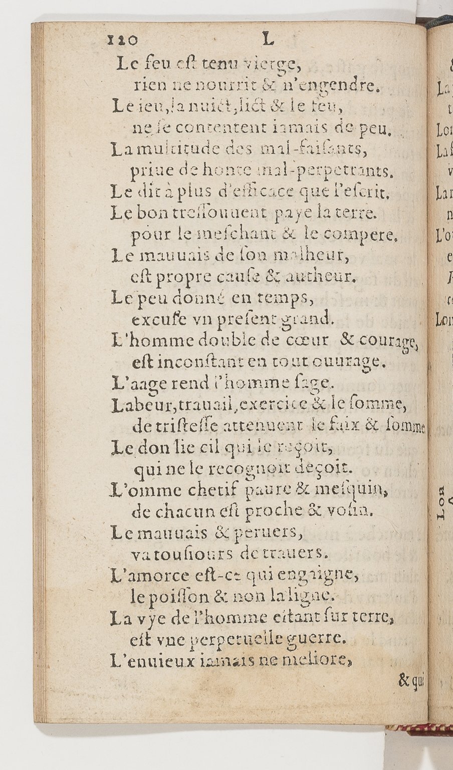 1577 - Jean d’Ogerolles - Trésor de sentences dorées - BnF Arsenal