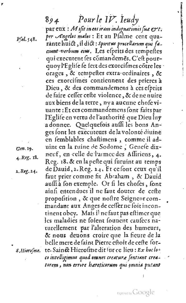 1607 - Nicolas Du Fossé - Trésor quadragésimal - T 01 - BM Lyon