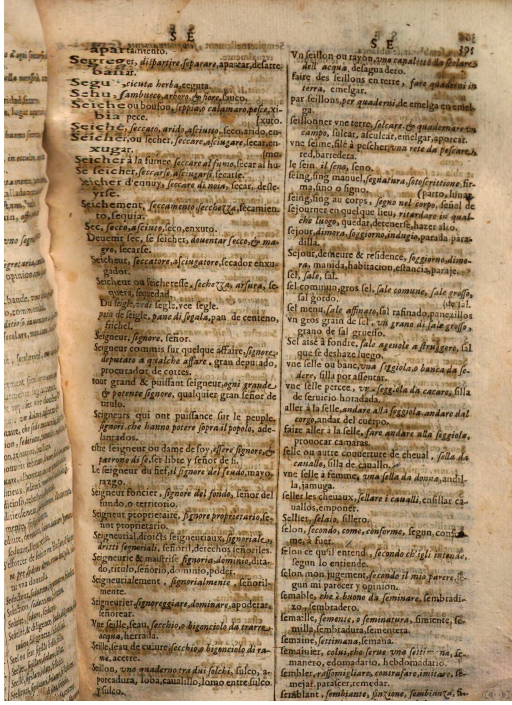 1644 - Jacques Crespin - Trésor des trois langues - Passau