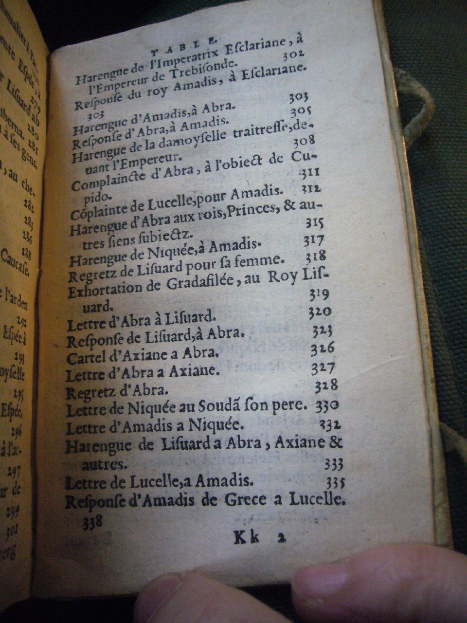 1567 - Jean Pygot - Trésor des Amadis - BnF Arsenal