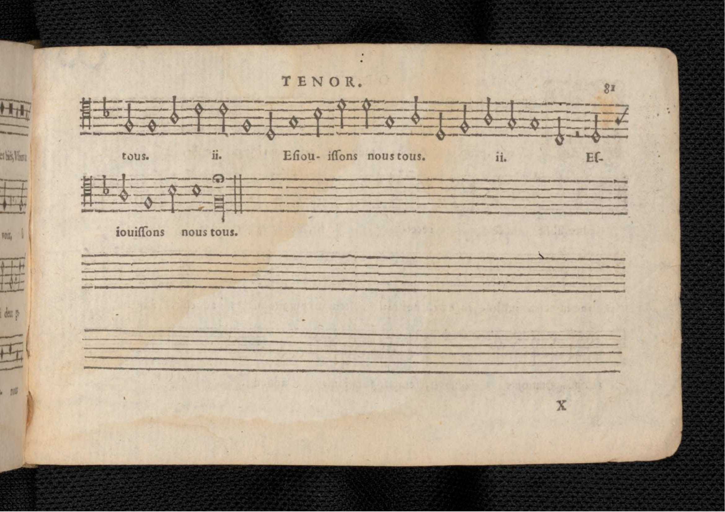 1576 - [Pierre de Saint-André] - Trésor de musique d’Orlande de Lassus Tenor - KBR Bruxelles