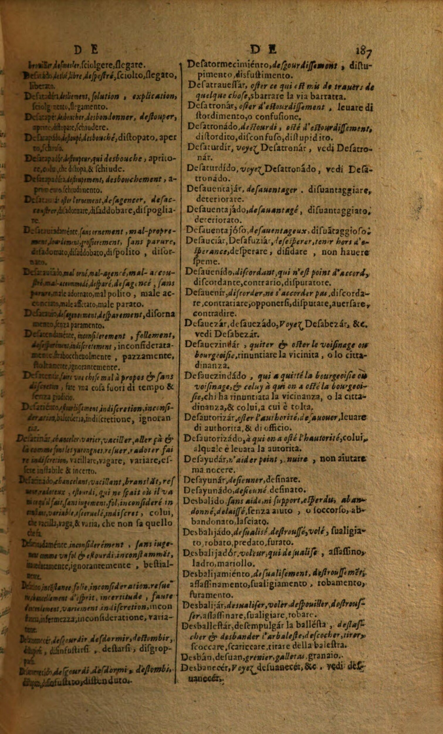 1617 - Samuel Crespin - Trésor des trois langues espagnole, française et italienne (Première partie) - Regensburg