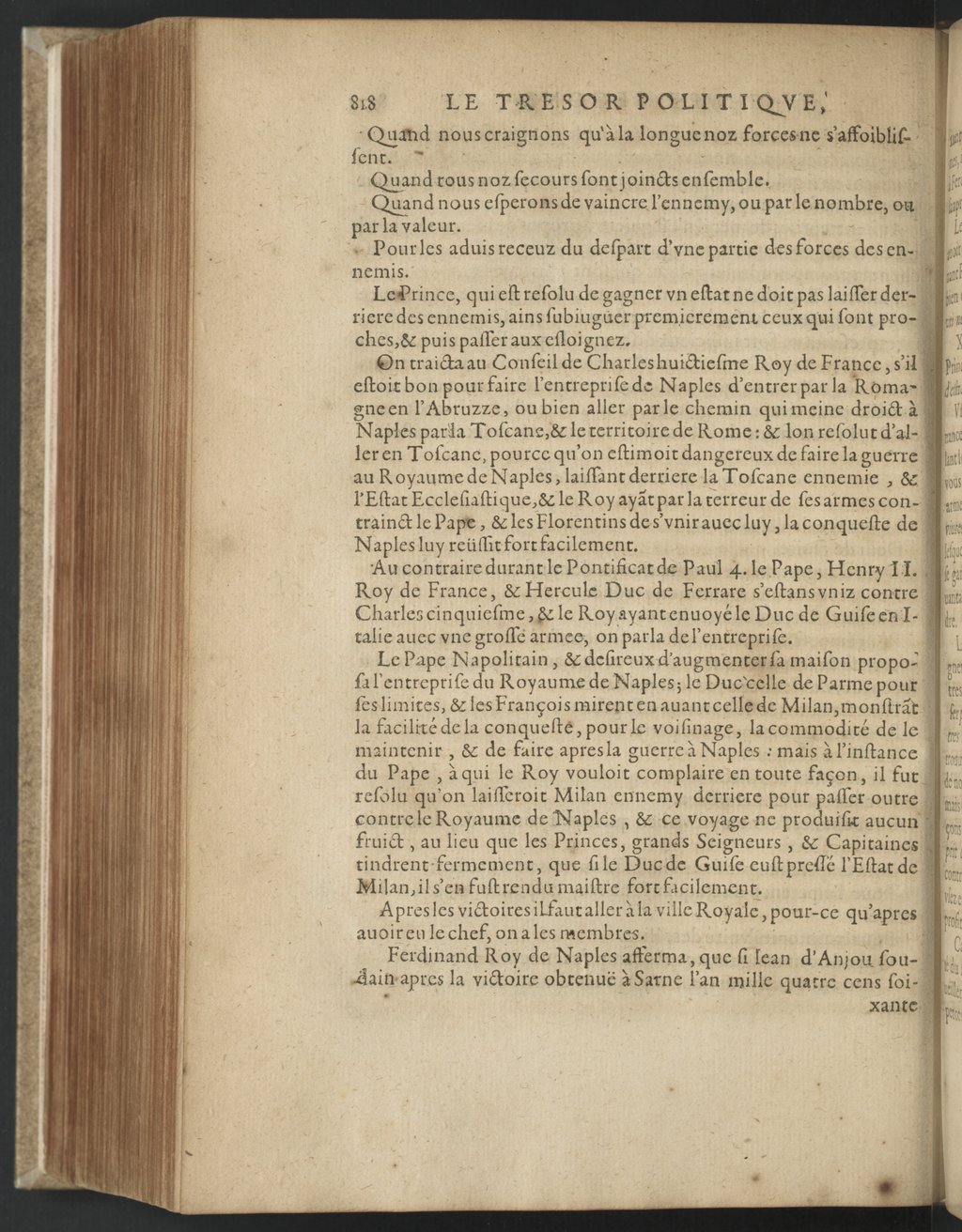 1608 - Nicolas Du Fossé - Trésor politique - BnF Tolbiac