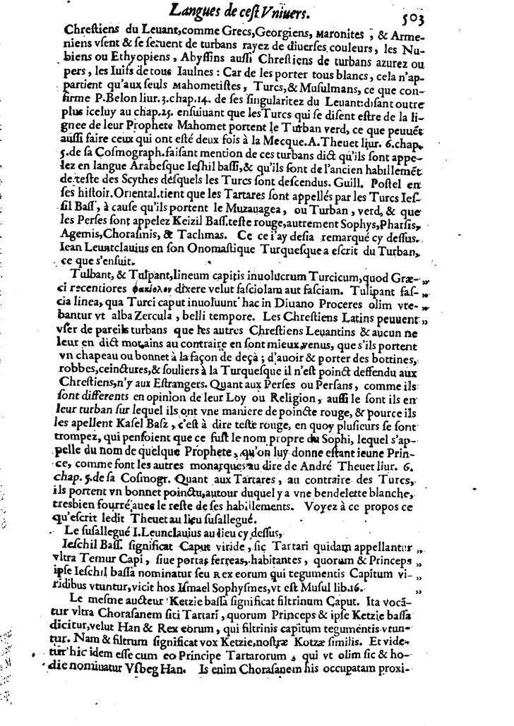 1613 - Matthieu Berjon - Trésor de l’histoire des langues de cet univers - BM Lyon