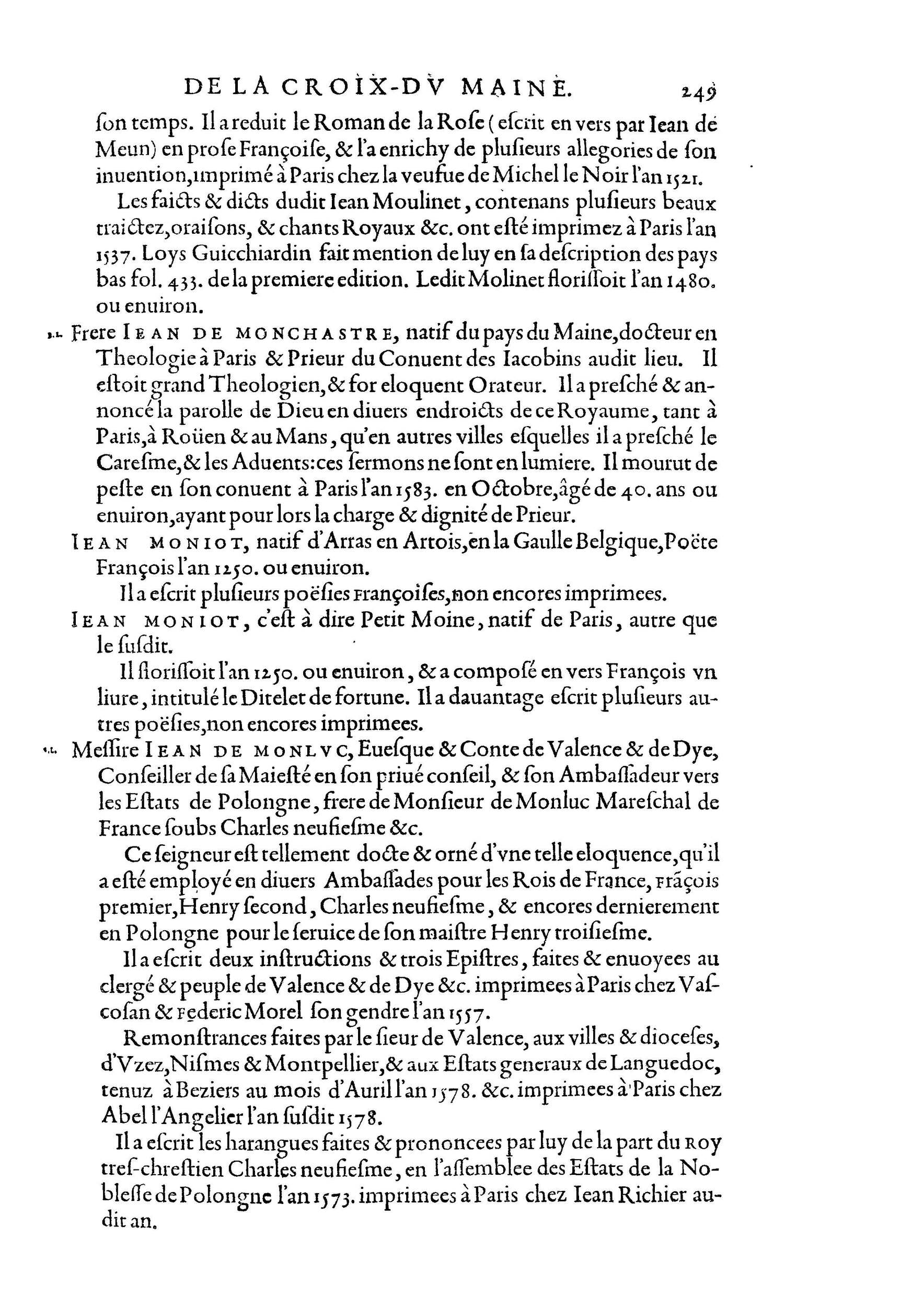 1584 - Abel L&#039;Angelier - Bibliothèques françaises - BnF