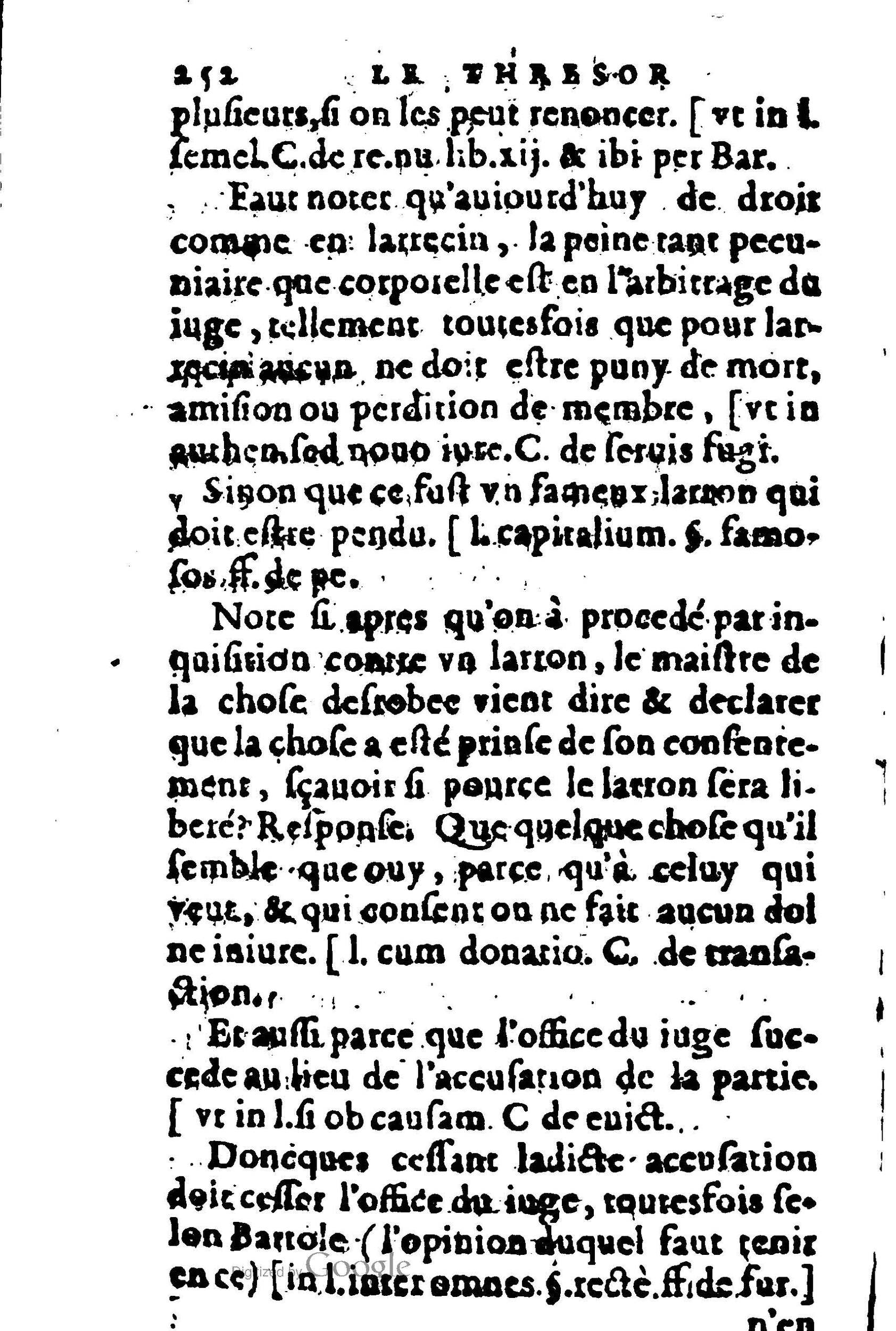1605 - Pierre Rigaud - Trésor de pratique pour les juges - BM Lyon 1605 - Pierre Rigaud - Trésor de pratique pour les juges - BM Lyon