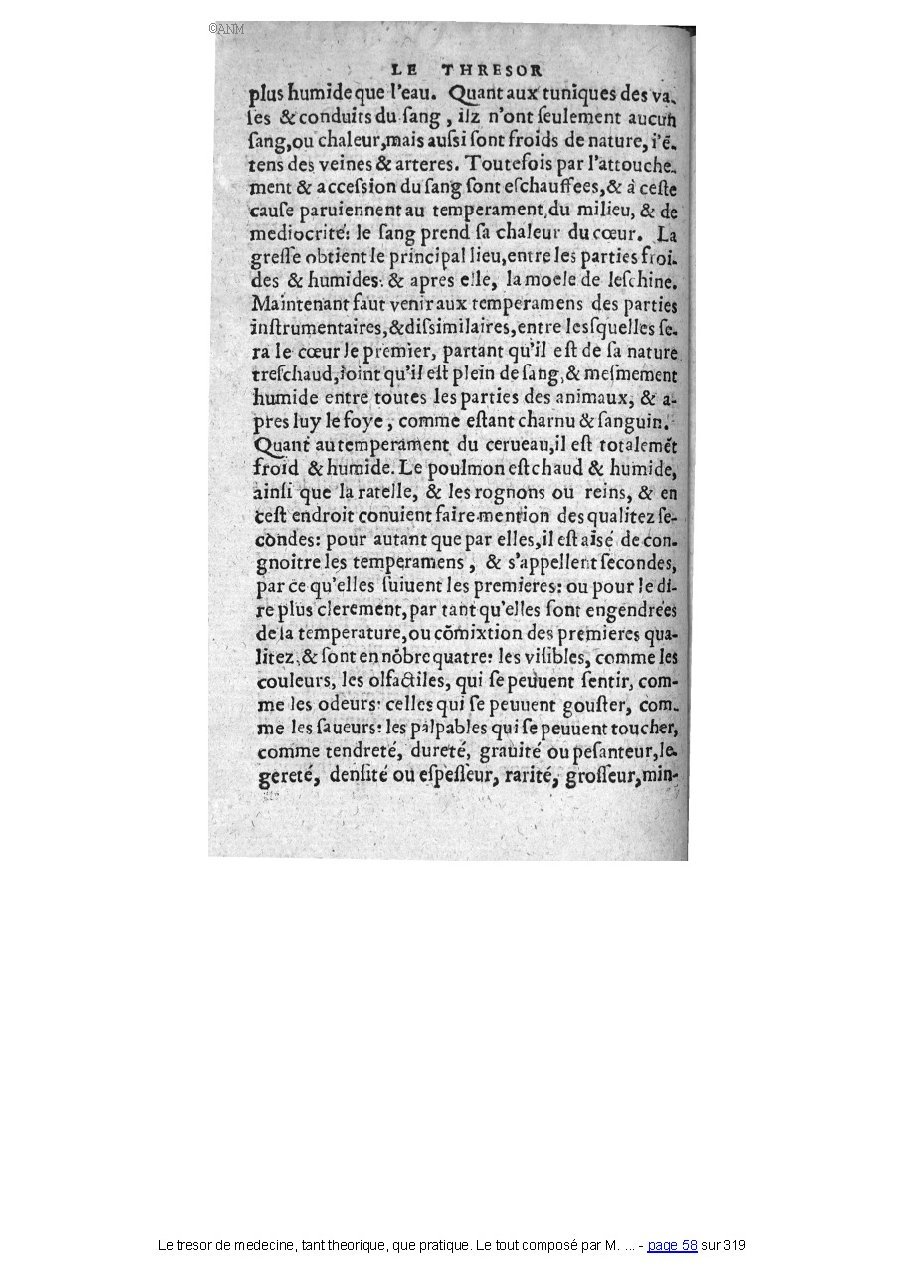 1560 - Pierre et Jan Moine - Trésor de médecine - Université Paris Cité