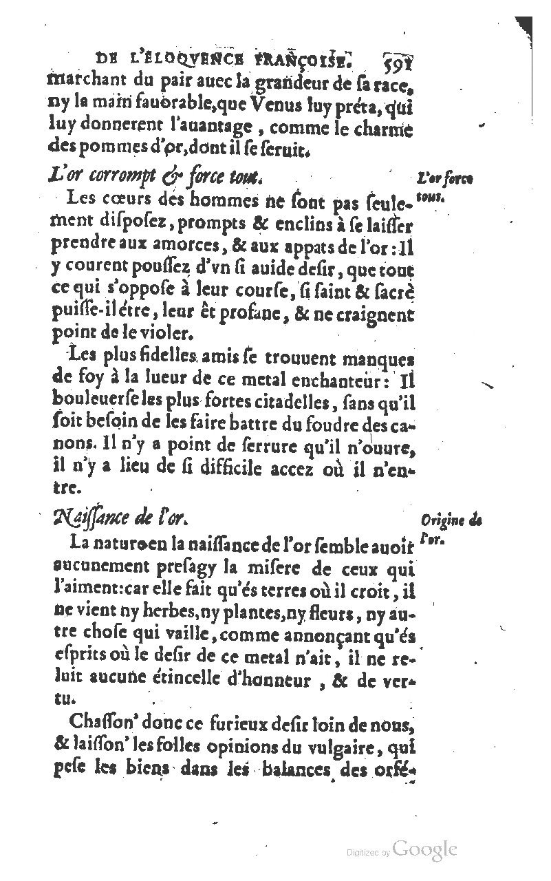 1610 - Louis Coste - Trésor de l’éloquence française (Seconde partie) - BM Lyon
