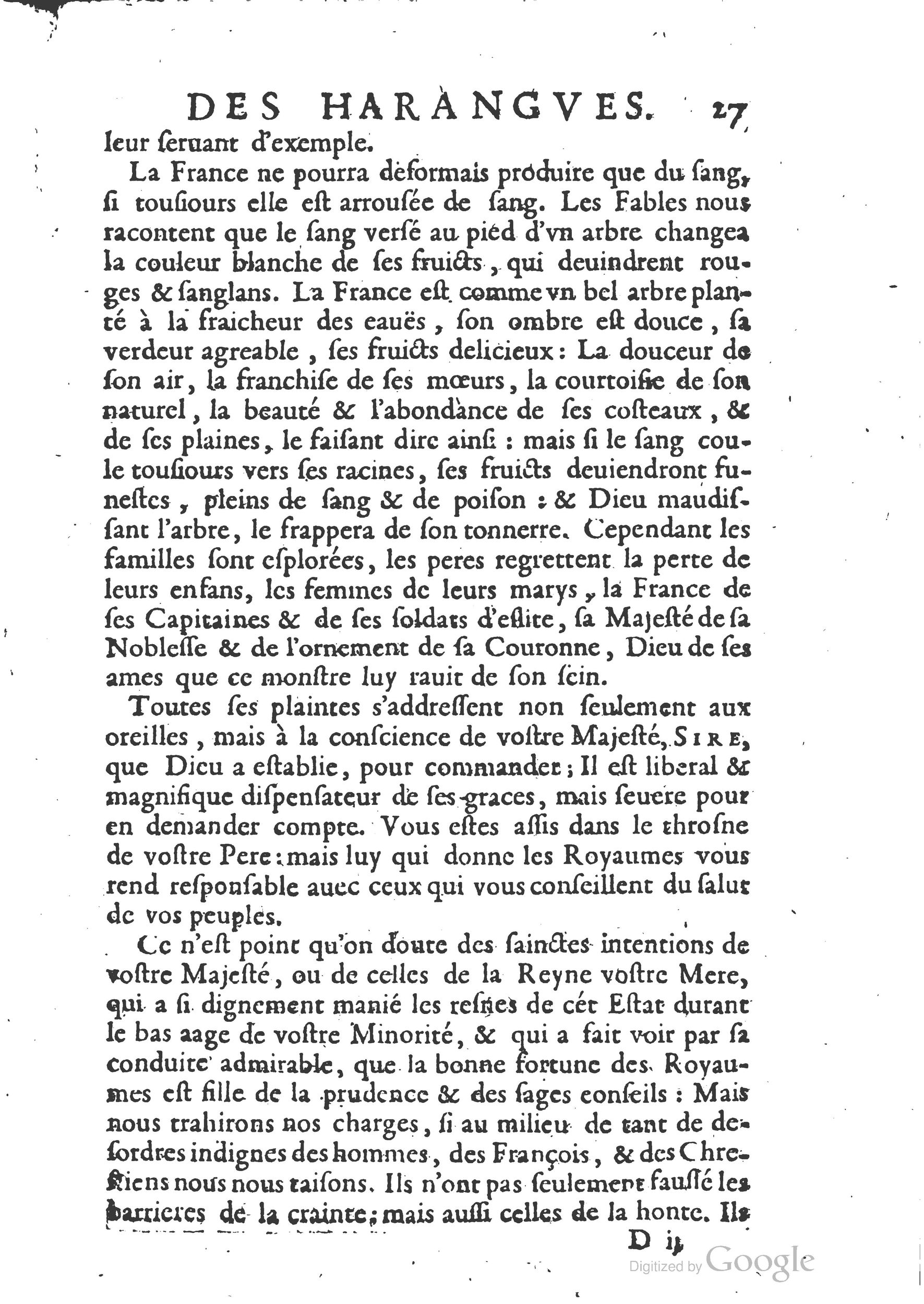 1654 - Michel Bobin - Trésor des harangues, remontrances et oraisons funèbres - BM Lyon