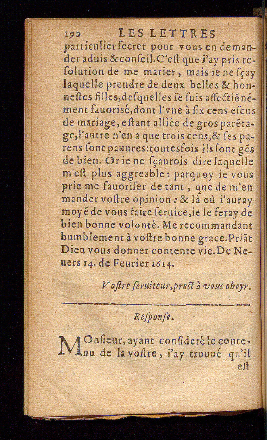 1614 - Barthélemy Vincent - Élite et Trésor des lettres missives - Bâle