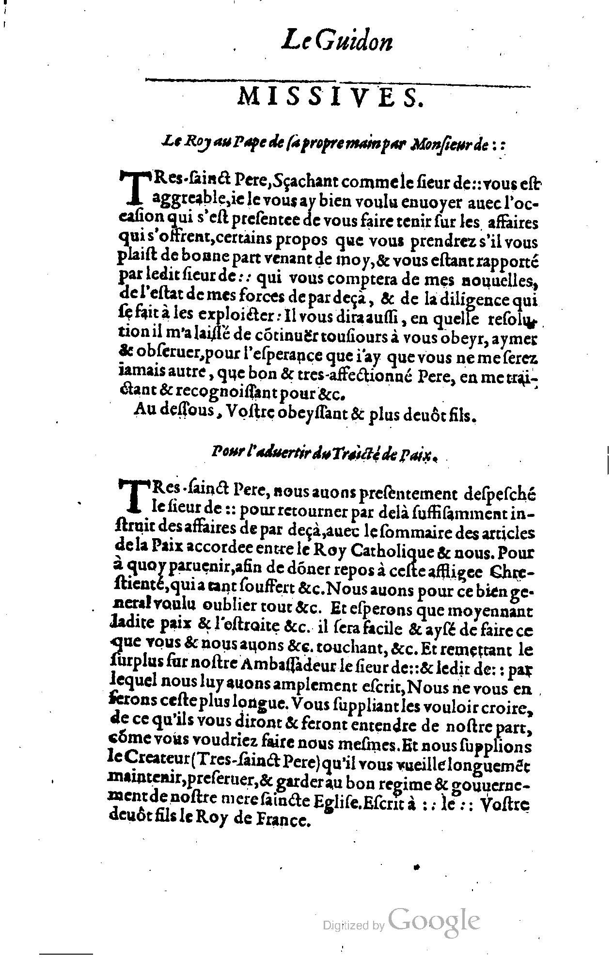 1614 - Jean Richer - Trésor du nouveau style et protocole de la chancellerie de France - BSB Munich
