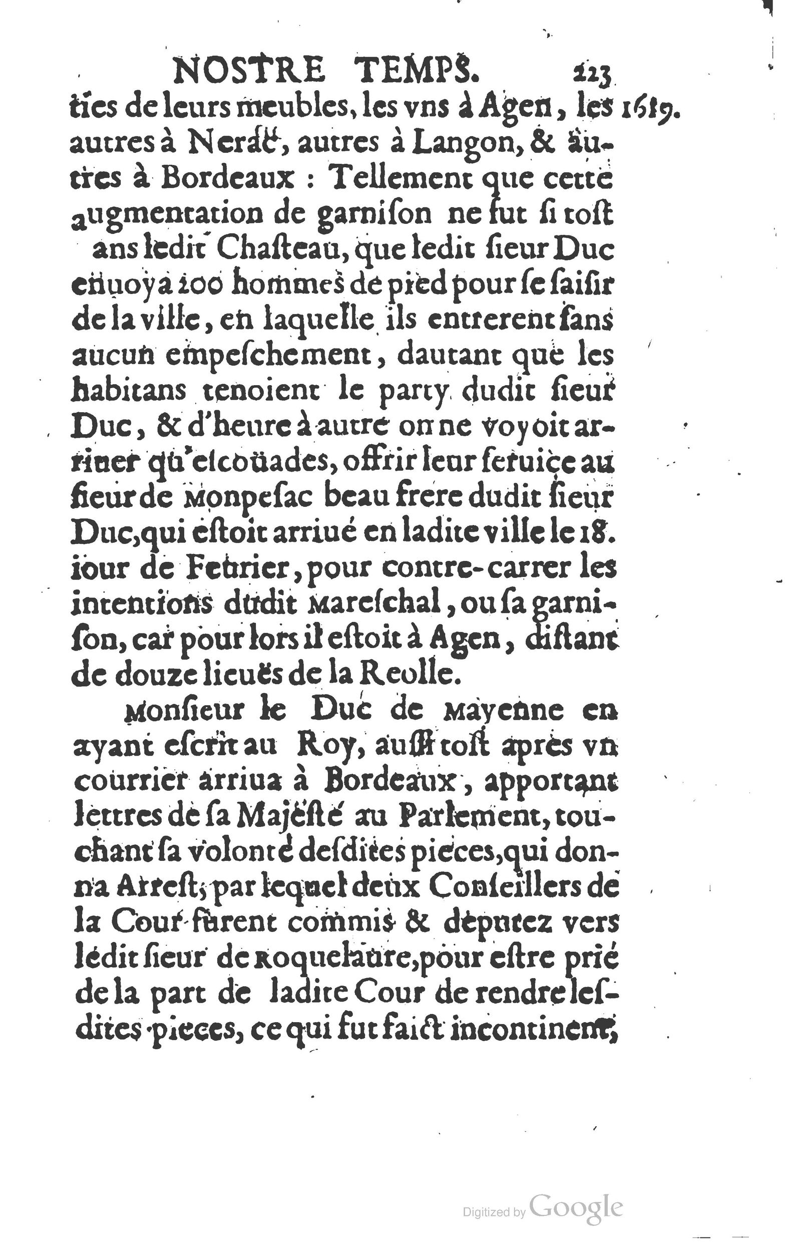 1624 - Joseph Bouillerot - Trésor de l’histoire générale de notre temps - BM Lyon
