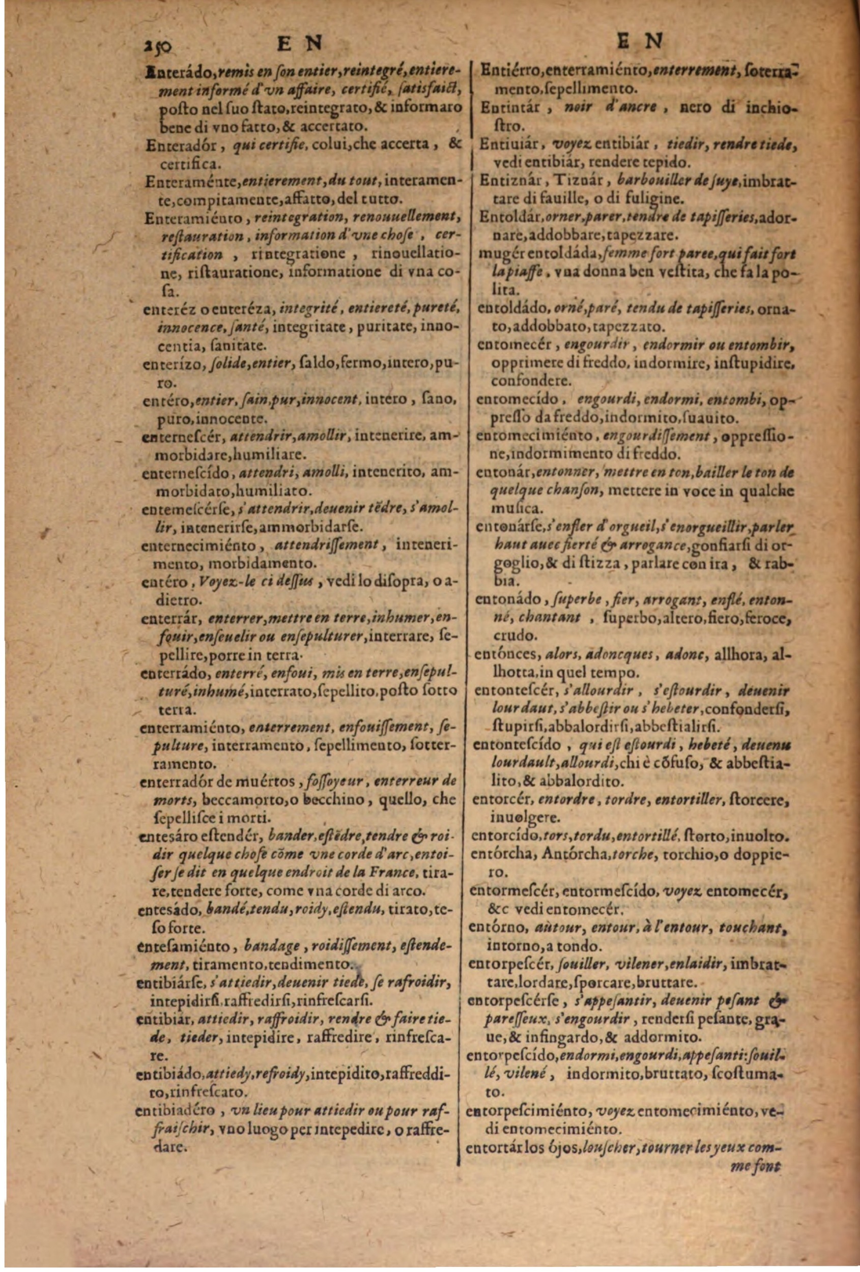 1606 - Samuel Crespin - Thresor des trois langues, francoise, italiene et espagnolle - BSB Munich 1606 - Samuel Crespin - Thresor des trois langues, francoise, italiene et espagnolle - BSB Munich