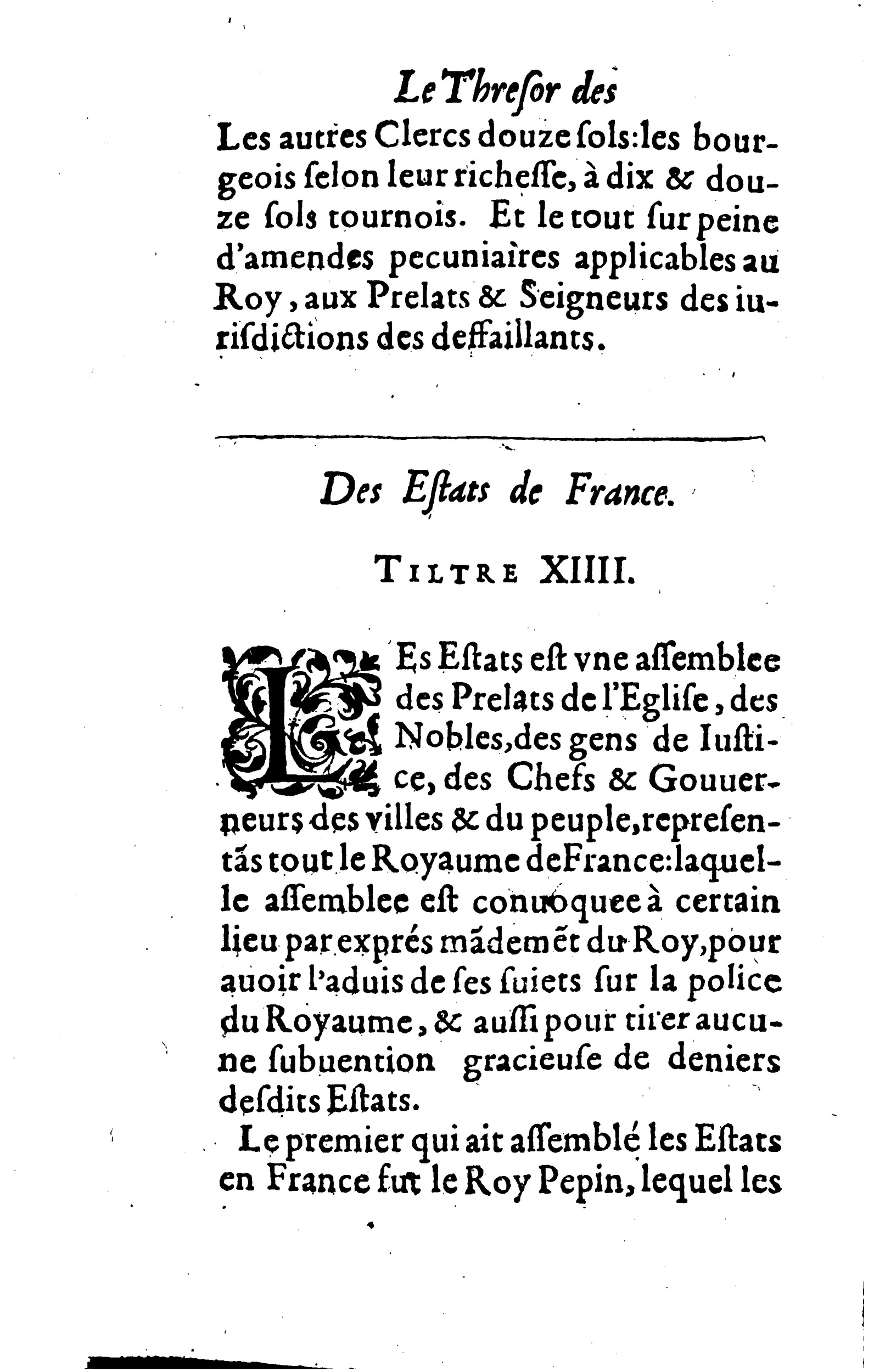1617 - Jean Corrozet - Trésor des histoires de France - BM Lyon