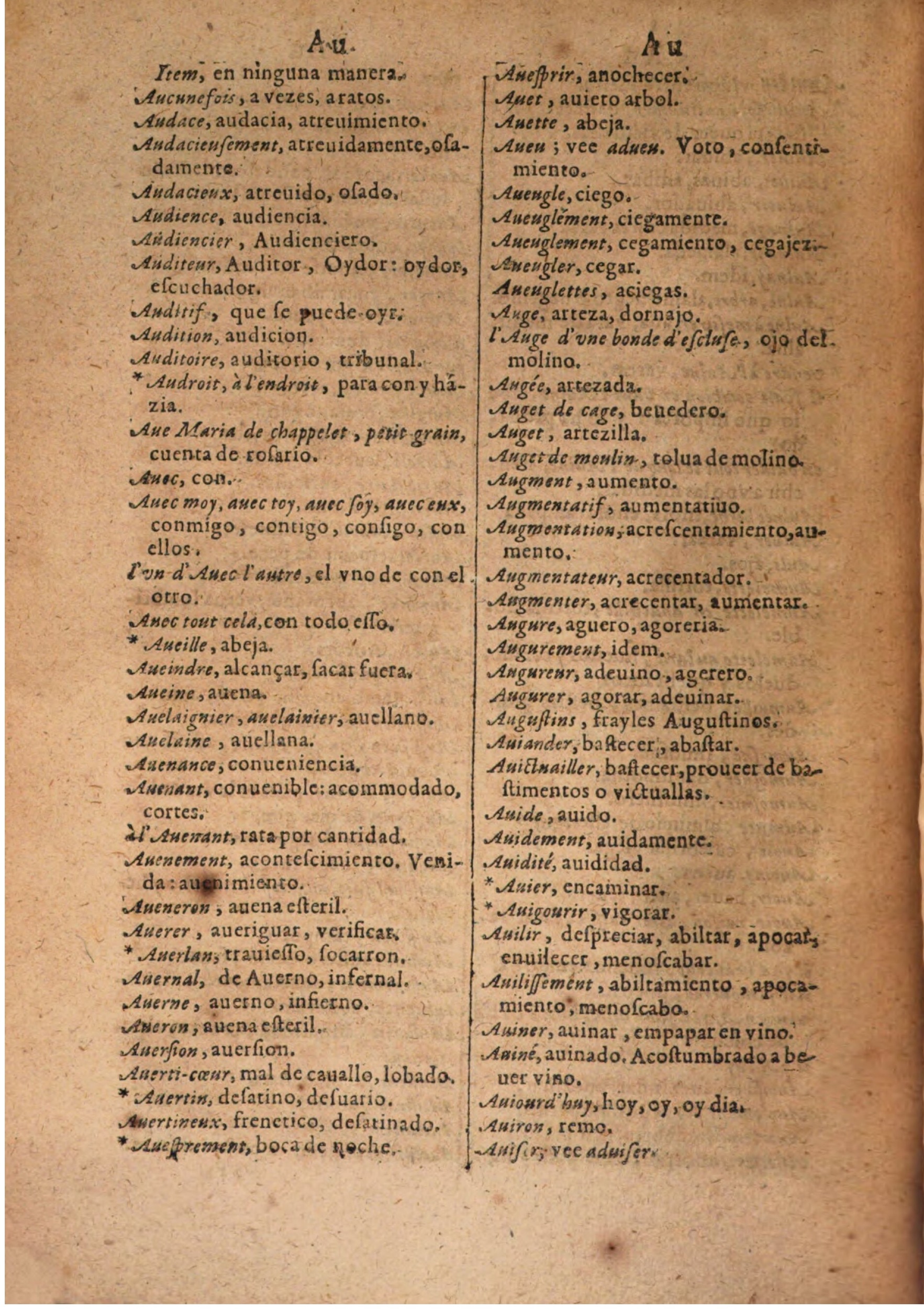 1645 - A. de Sommaville et A. Courbé - Trésor des deux langues espagnole et française (Seconde partie) - BSB Munich