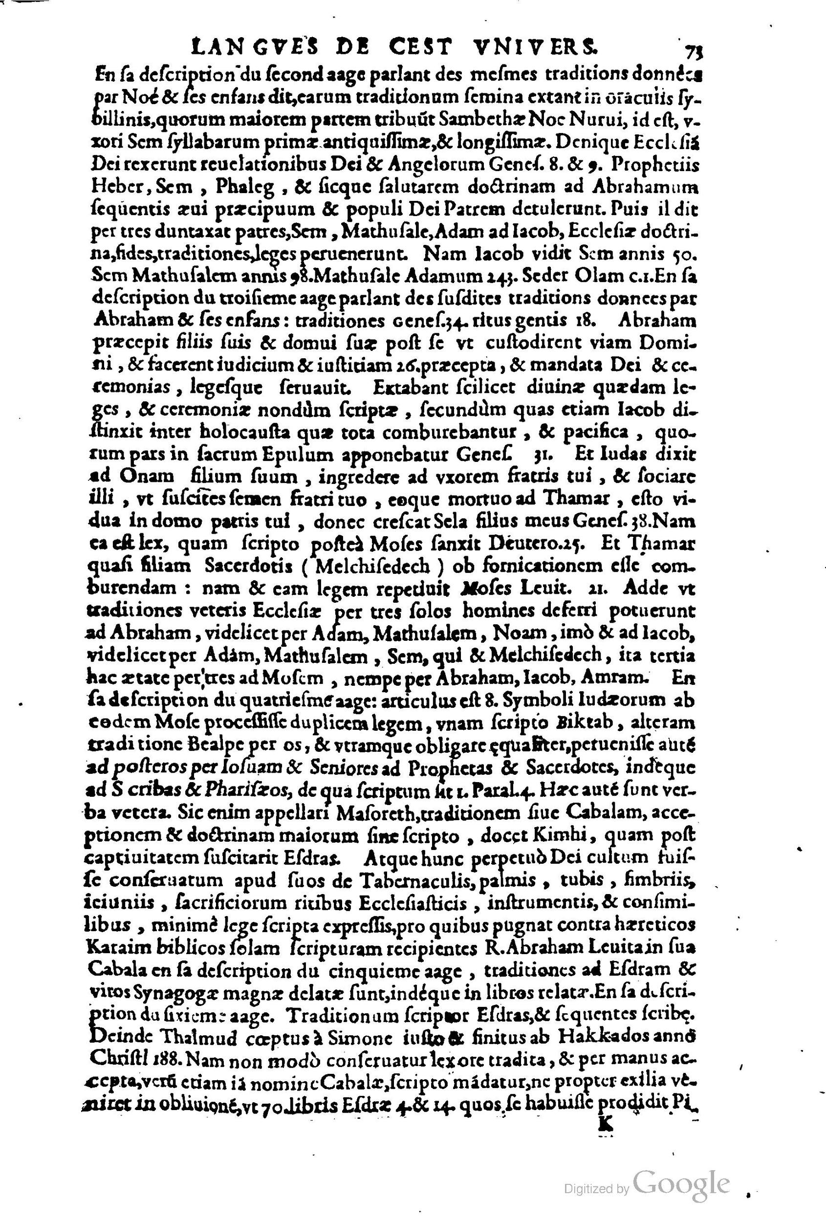 1619 - SHC - Trésor de l’histoire des langues de cet univers - BCU Lausanne